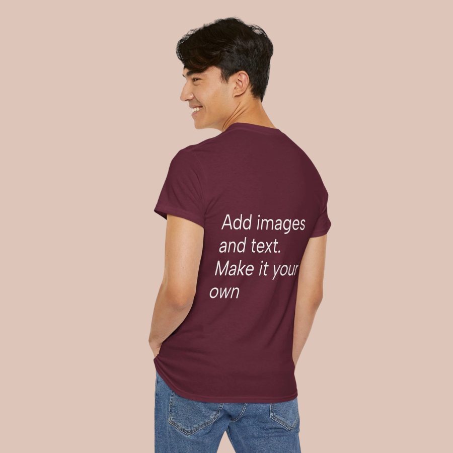 Customizable T‑Shirt – "Upload Your Designs and Watch Them Come to Life"