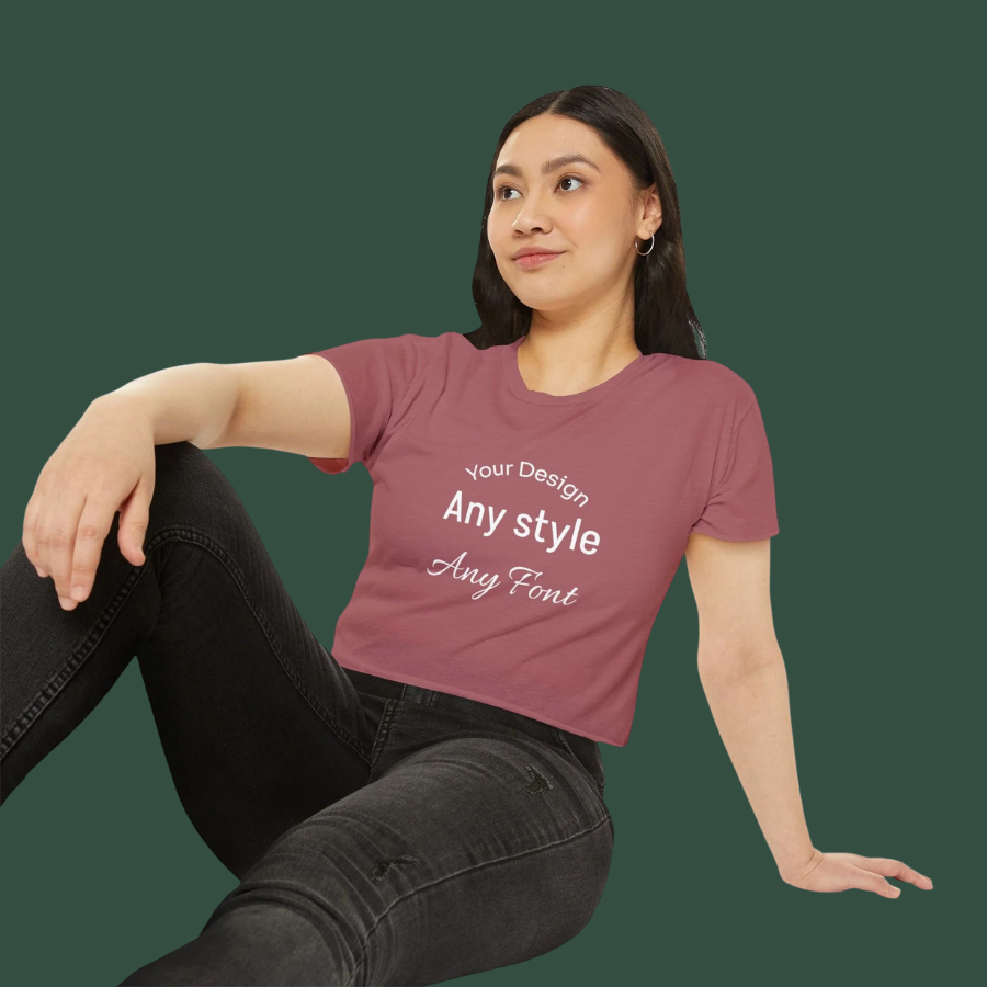 Women's Festival Crop Top — Customizable Graphic Crop Tee