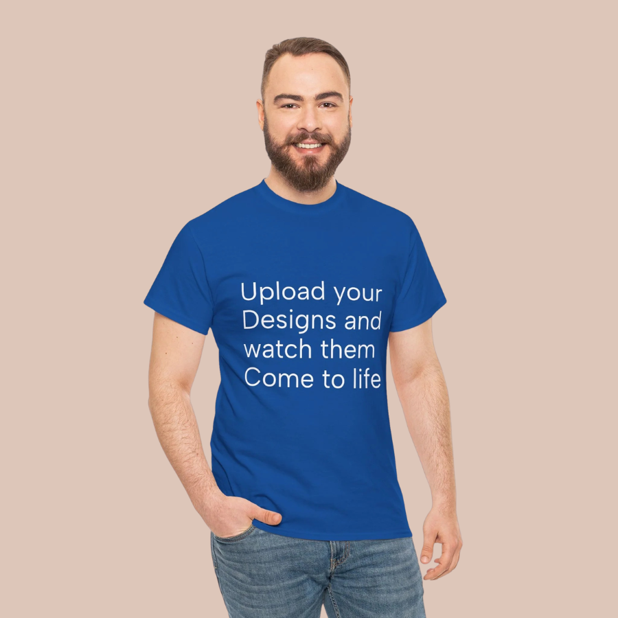 Customizable T‑Shirt – "Upload Your Designs and Watch Them Come to Life"
