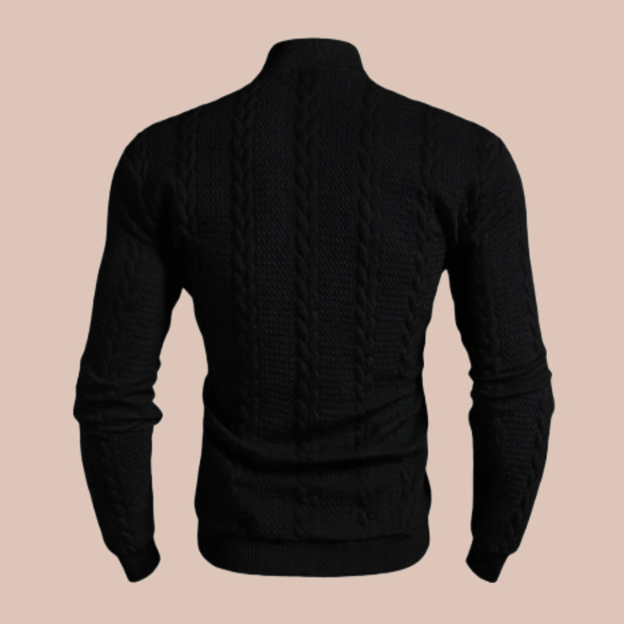 The Alpine Twist High Collar Sweater For Men
