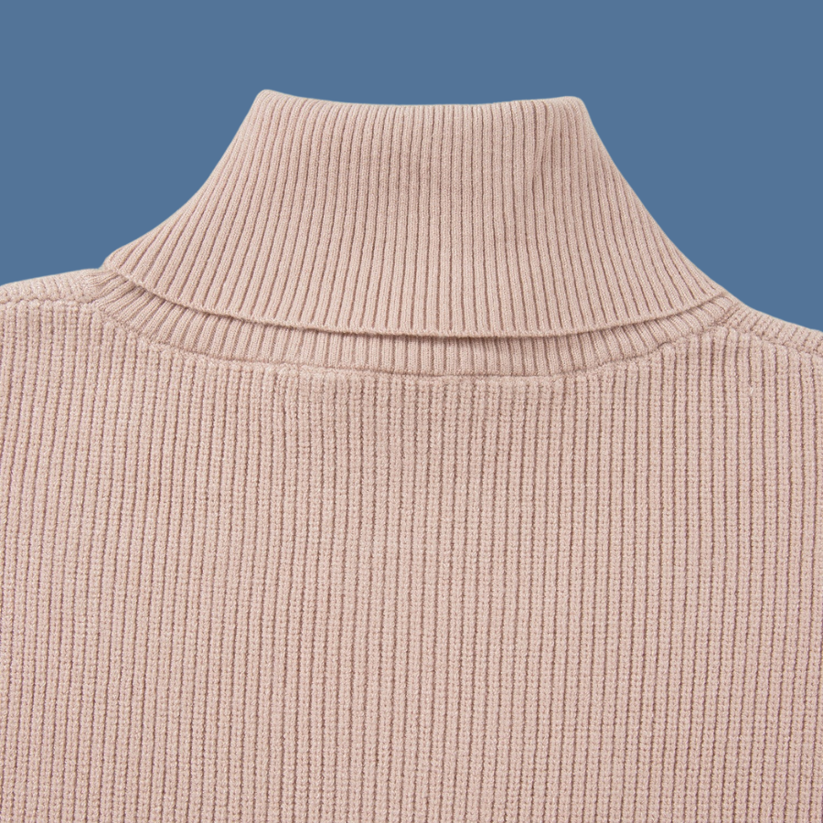 The Chalet Sleeveless High Neck Knit Wool Sweater for Women