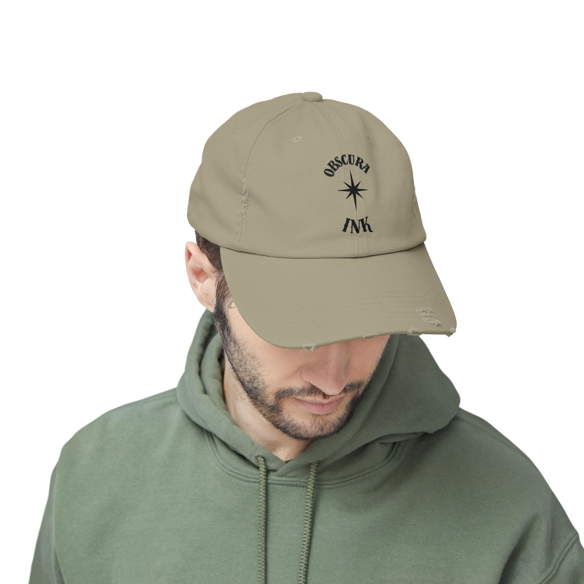 Obscura Ink LOGO ~ Distressed Baseball Cap