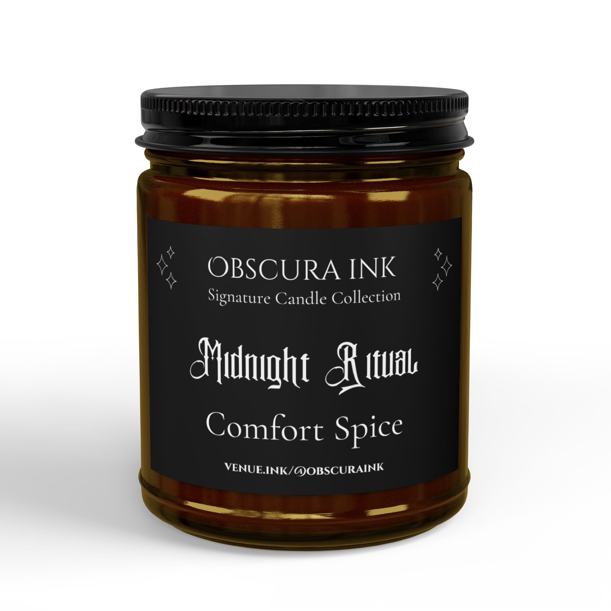 Obscura Ink Candle — Midnight Ritual — Comfort Spice