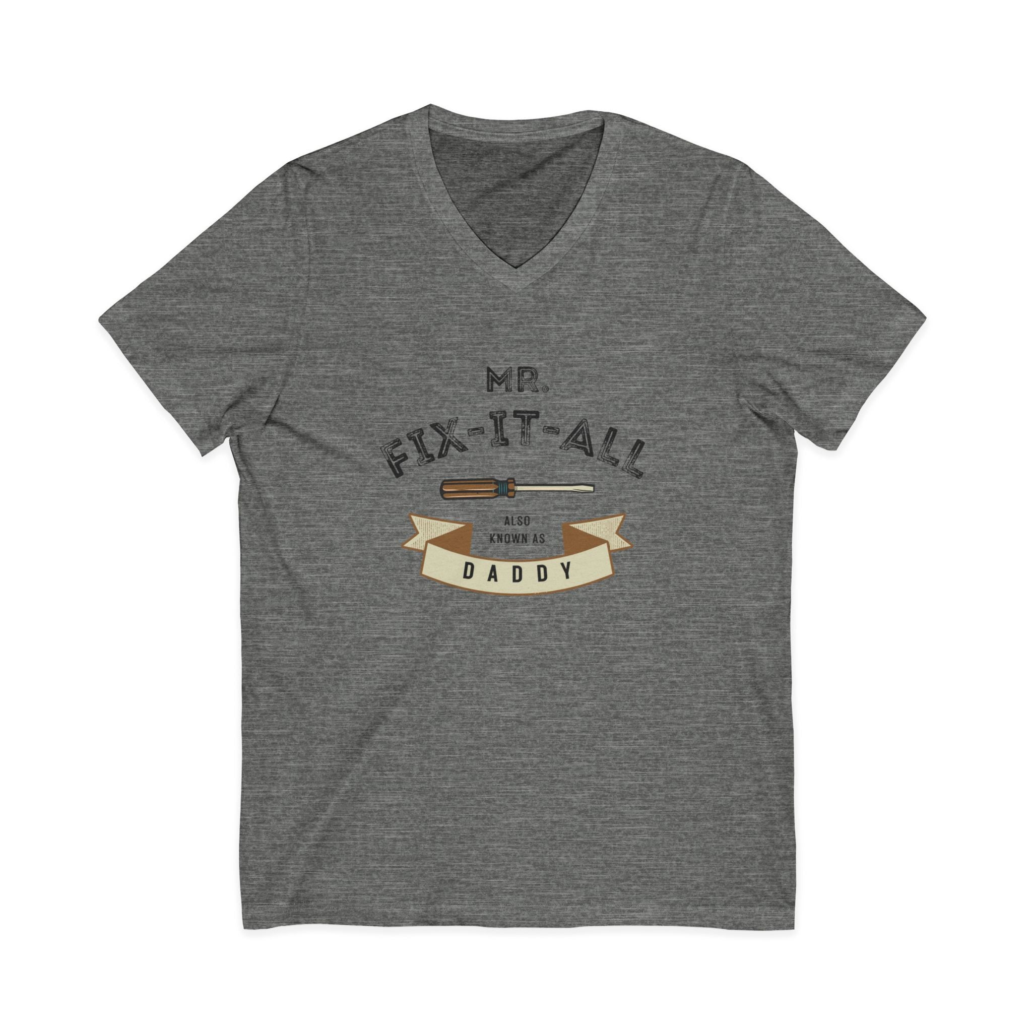 Mr. Fix-It-All Daddy V-Neck Tee — Father’s Day Handy Dad Gift