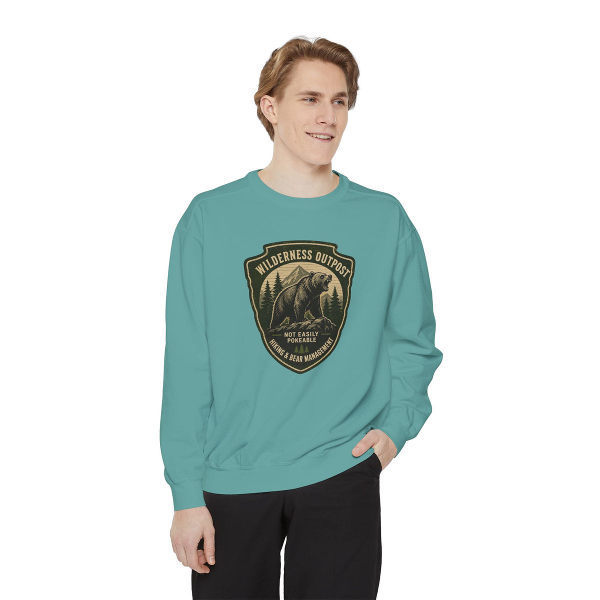 Wilderness Outfitters Bear Patch Sweatshirt — Outdoor Camping Crewneck