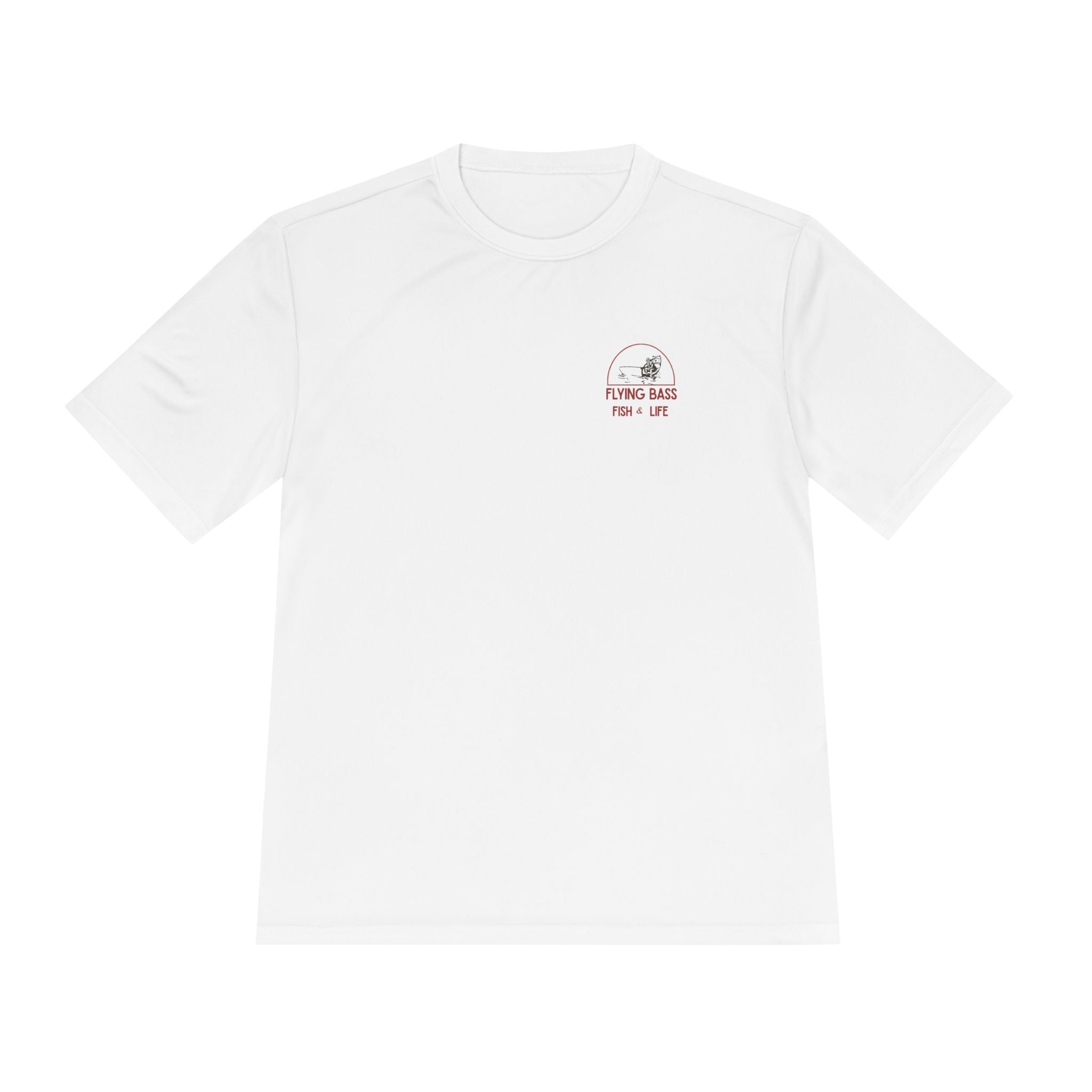 Fishing Tee — "Flying Bass" Fish & Life Moisture‑Wicking Shirt