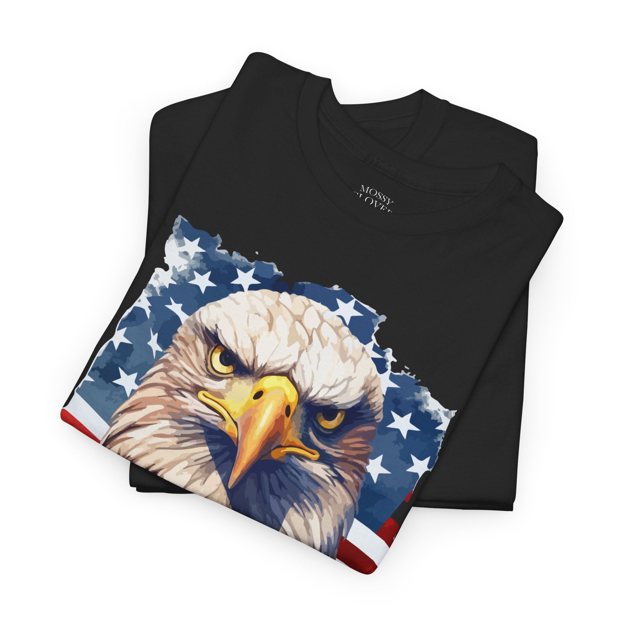 Patriotic Eagle T-Shirt - '1776' American Flag Graphic Tee