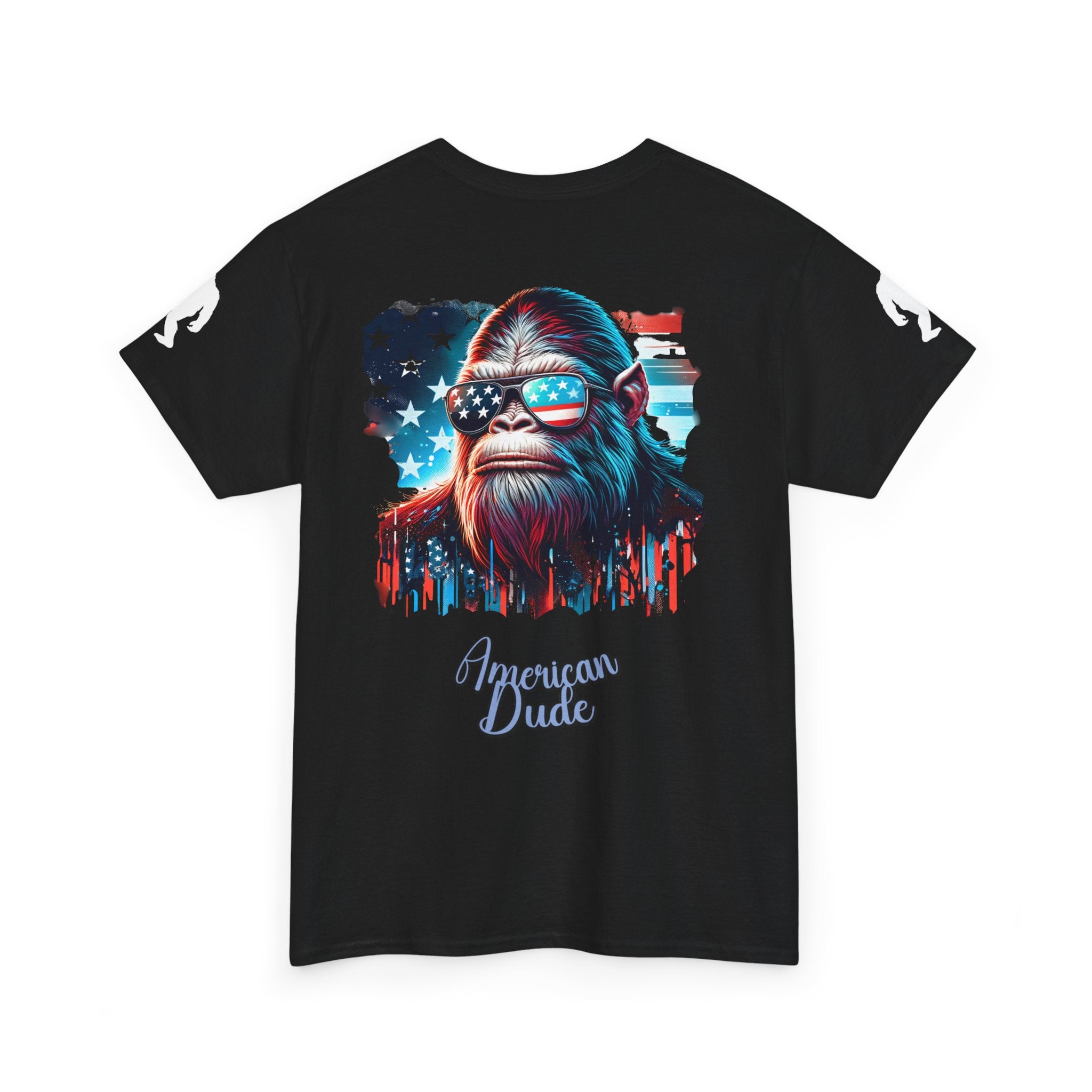 Patriotic Ape Tee — "American Dude" Graphic T-Shirt