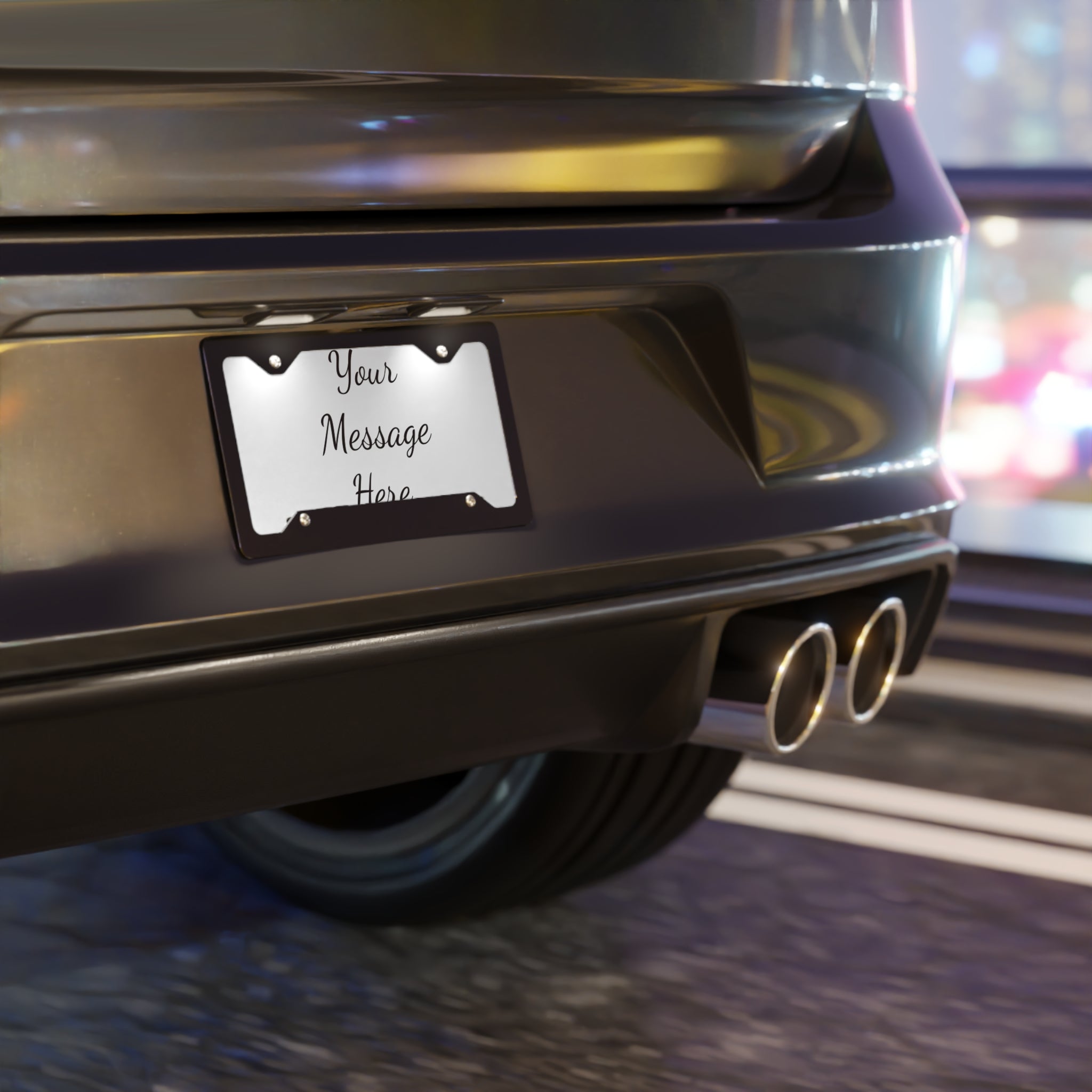 Custom Vanity Plate - Personalized License Plate Front Tag with Your Message