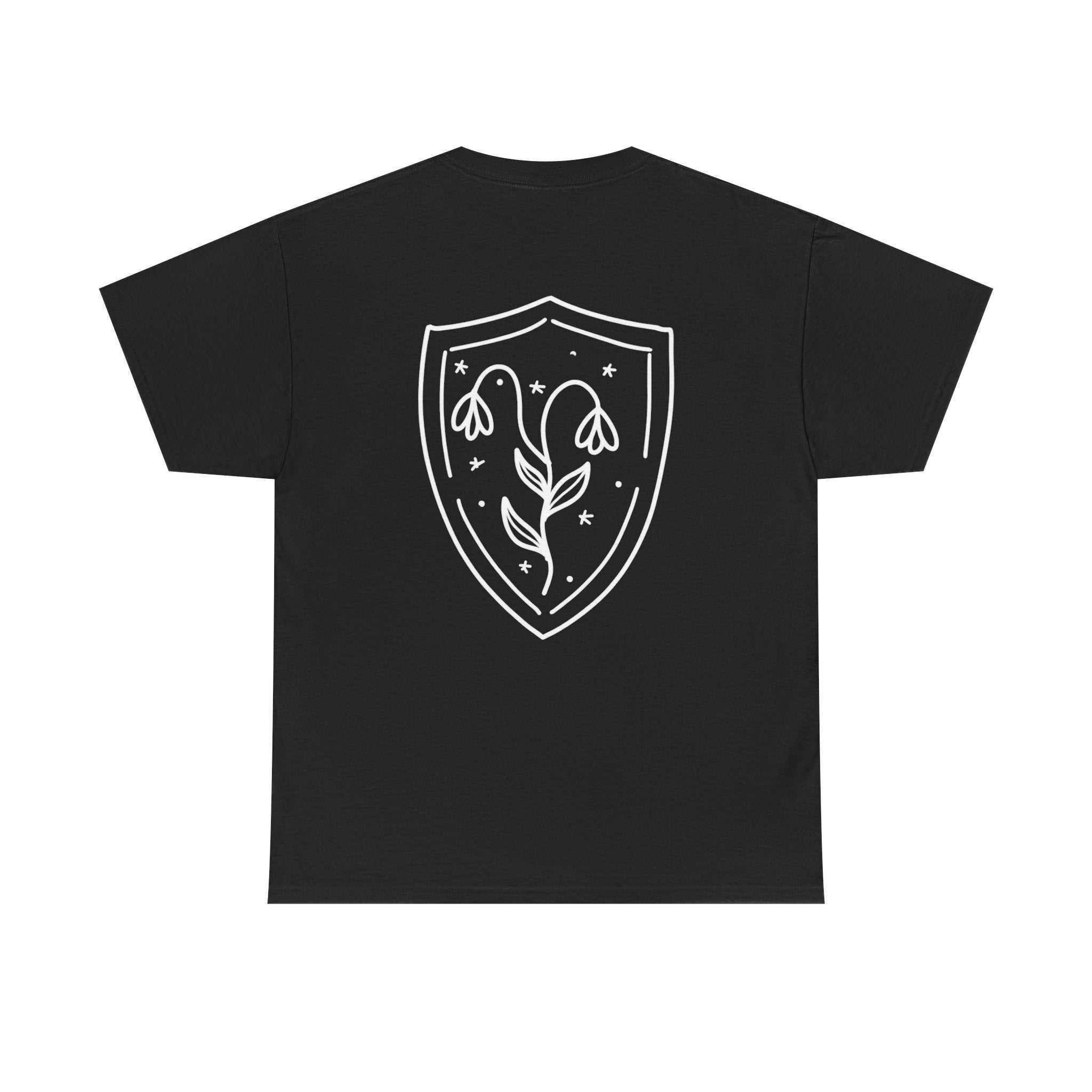 Shield Floral Tee — Obscura Ink Graphic T‑Shirt