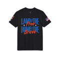 Patriotic T-Shirt — "Land of the Free, Home of the Brave" USA Flag Tee