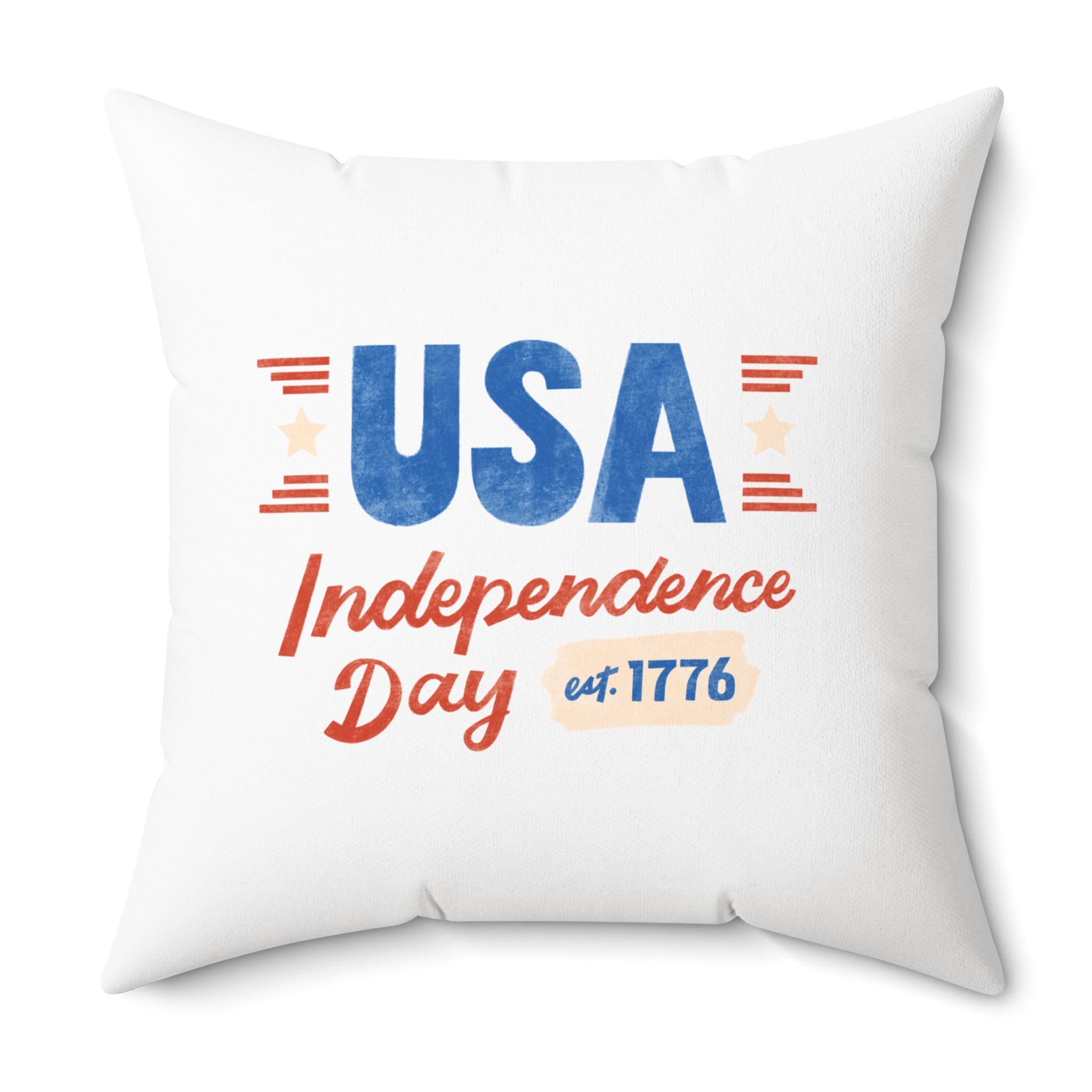 USA Flag Pillow - Patriotic Decorative Throw Pillow for 4th of July