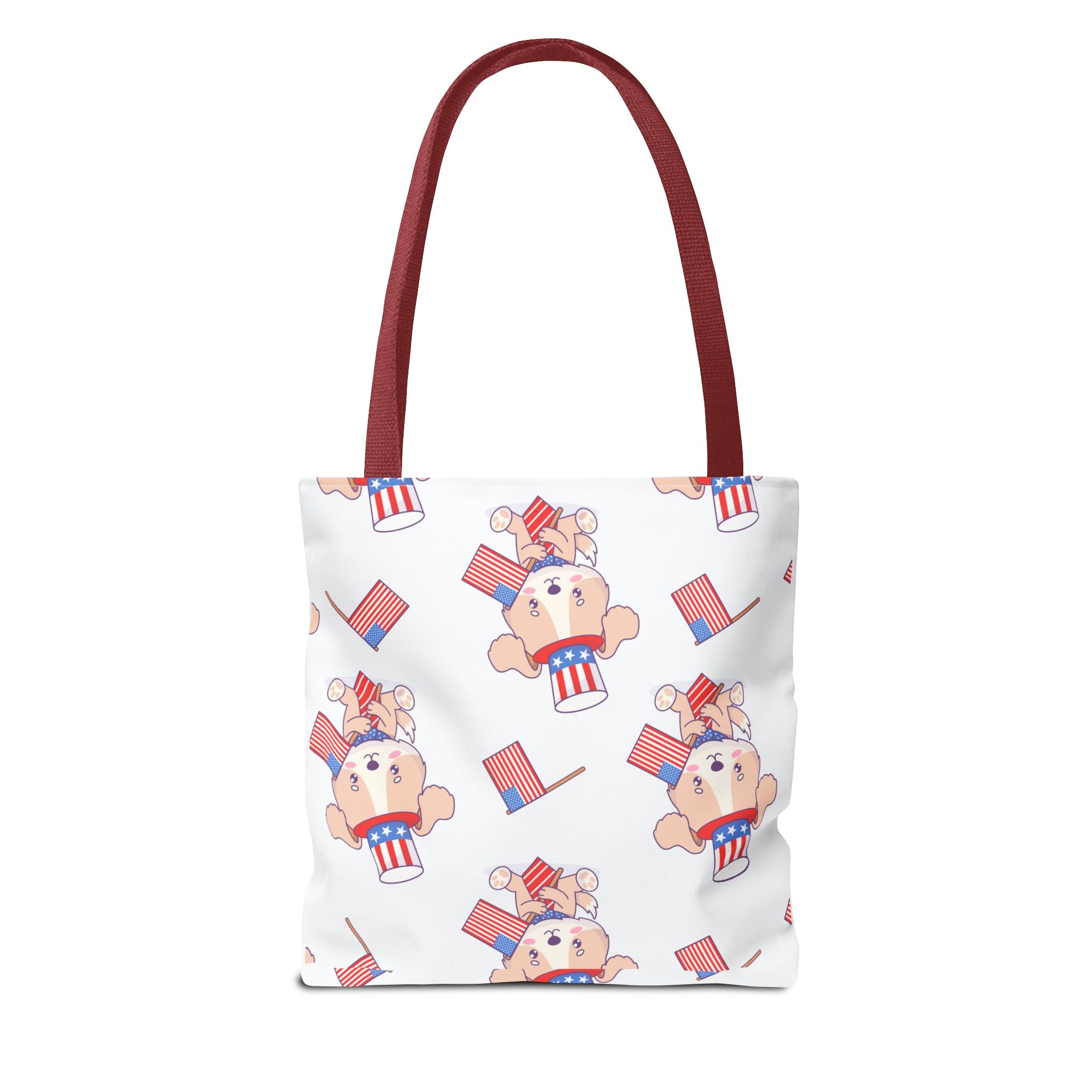 Patriotic Tote Bag - American Flag Eagle Design | Proud Made in America Tote