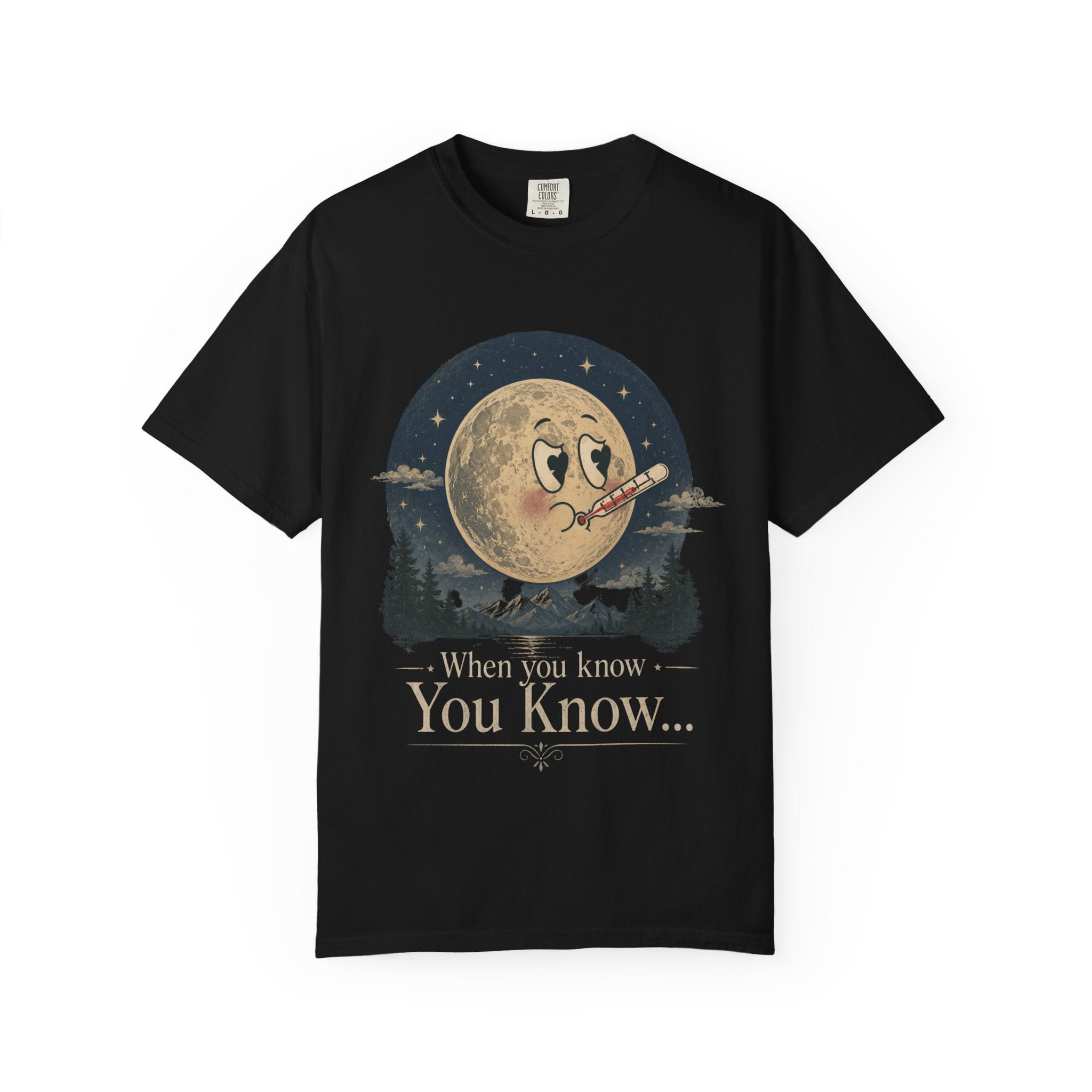Moonlit Retro Tee — 'When You Know... You Know' Graphic T-Shirt