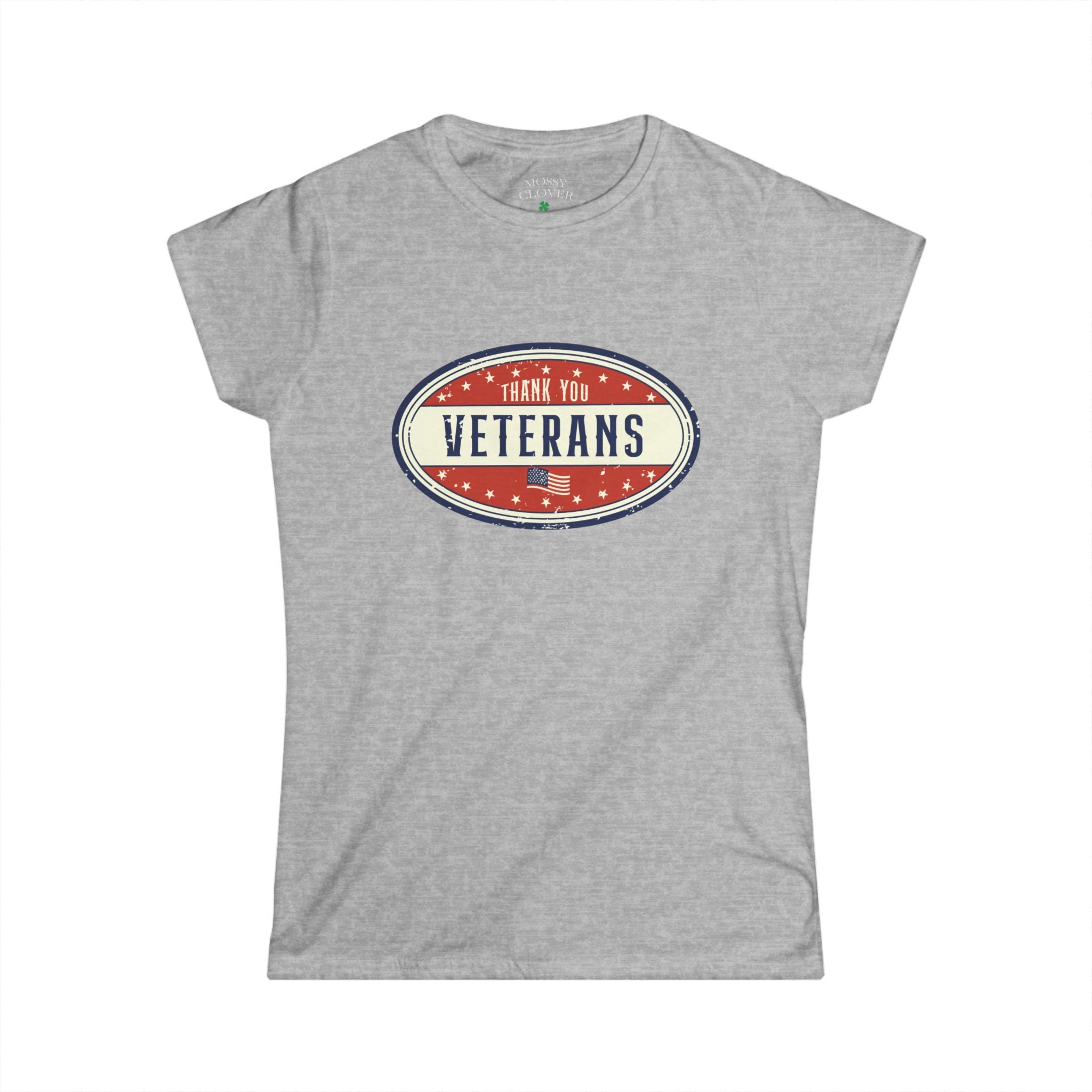 Women's 'Thank You Veterans' Tee — Patriotic Oval Graphic