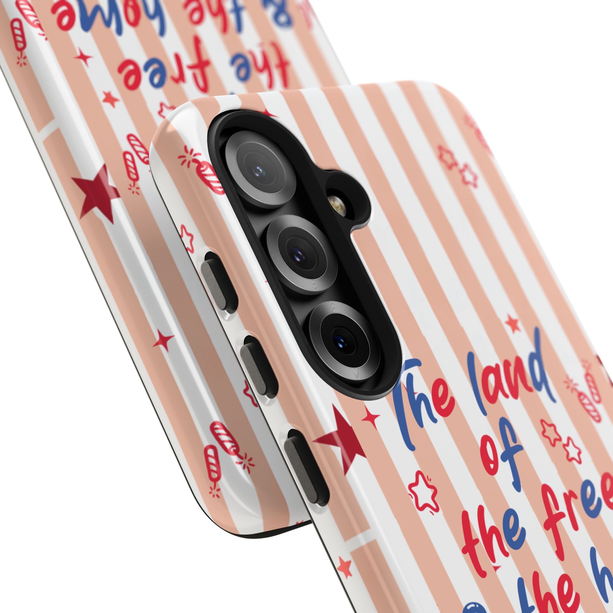 Patriotic Tough Phone Case — “The land of the free & the home of the brave”