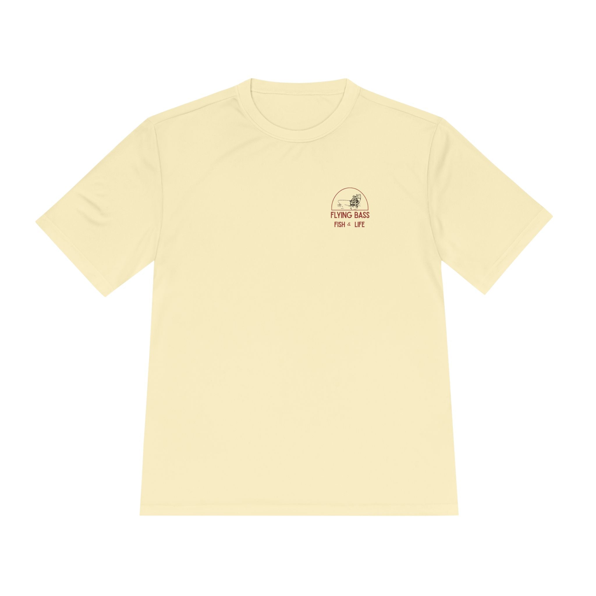 Fishing Tee — "Flying Bass" Fish & Life Moisture‑Wicking Shirt