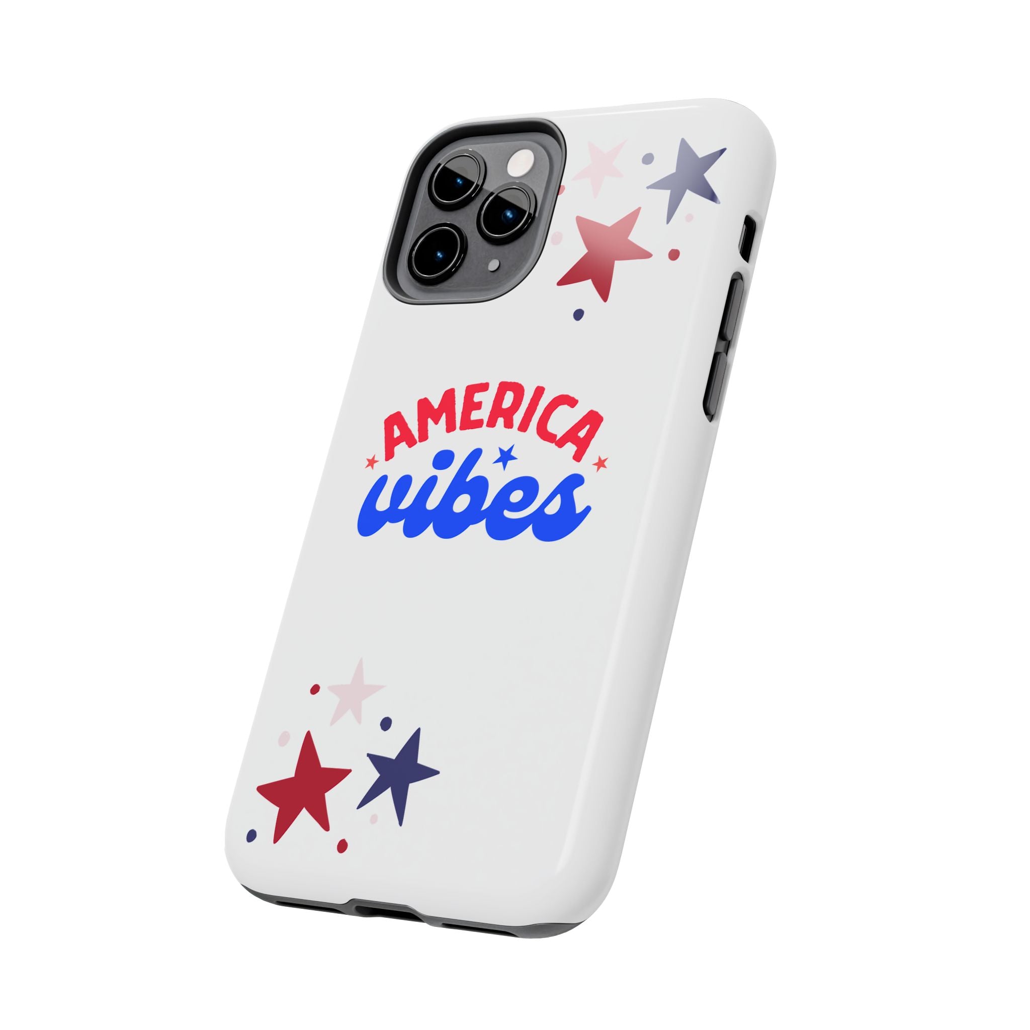 America Vibes Tough Phone Case — Patriotic Red White Blue Stars iPhone Case
