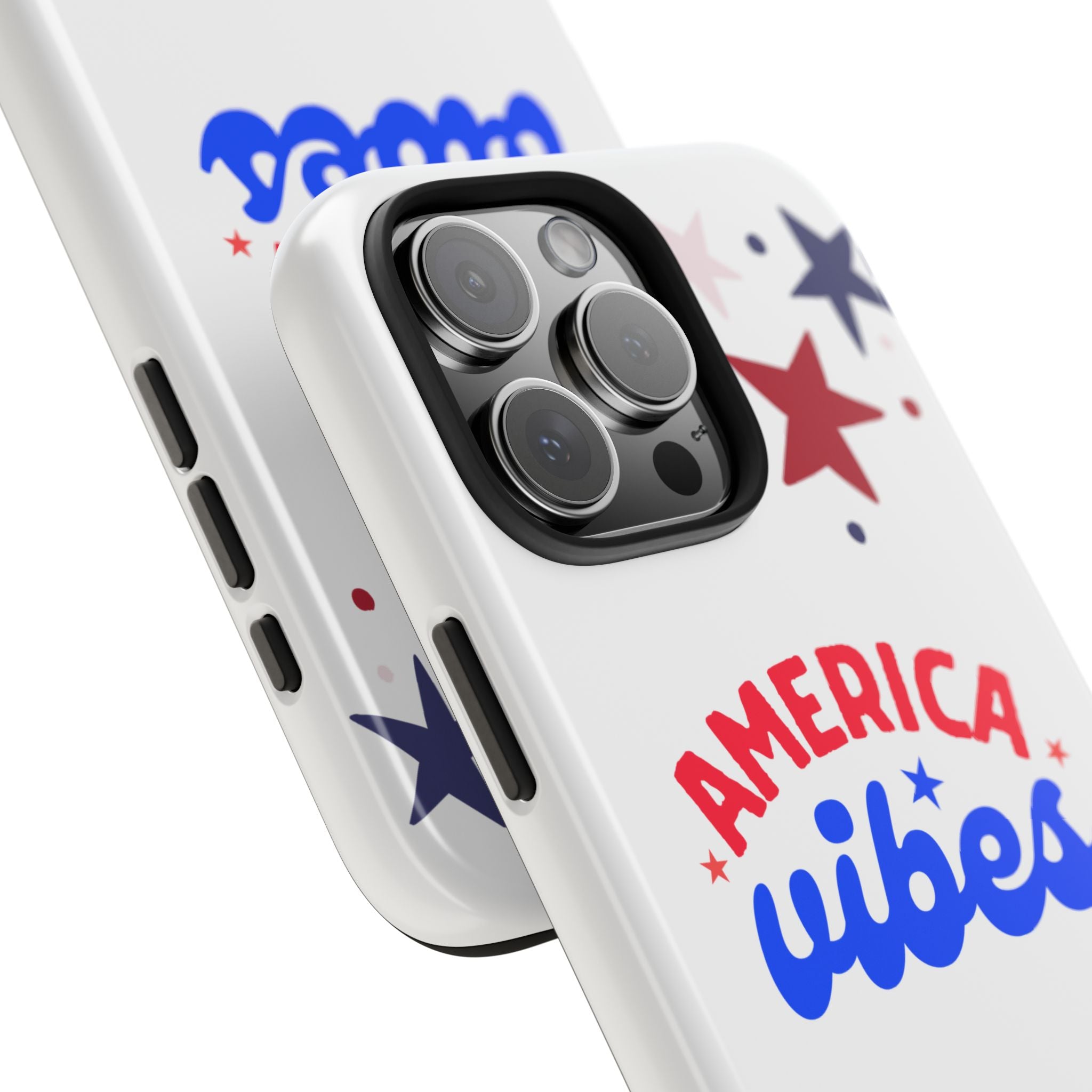 America Vibes Tough Phone Case — Patriotic Red White Blue Stars iPhone Case