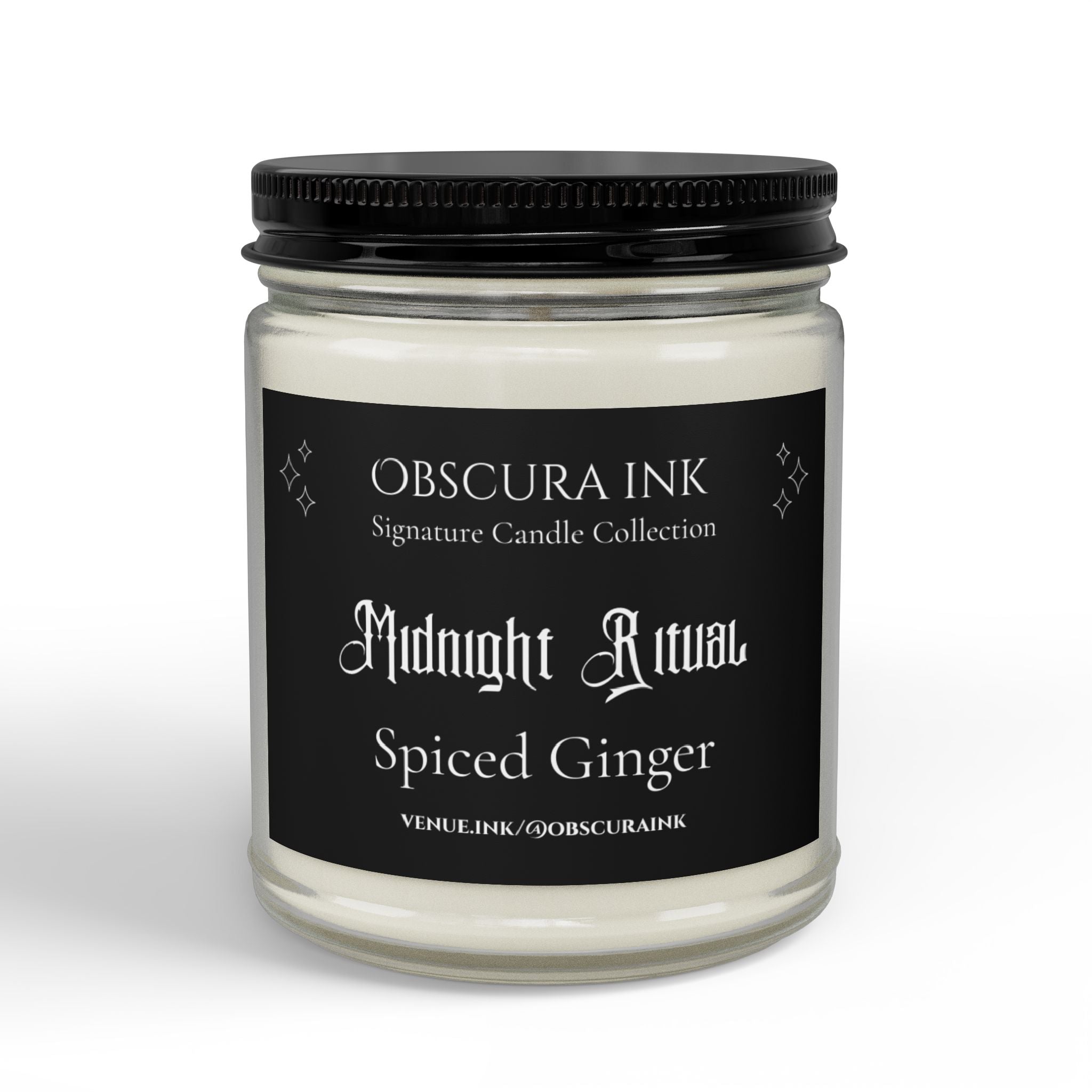 Midnight Ritual — Obscura Ink Candle — Spiced Ginger