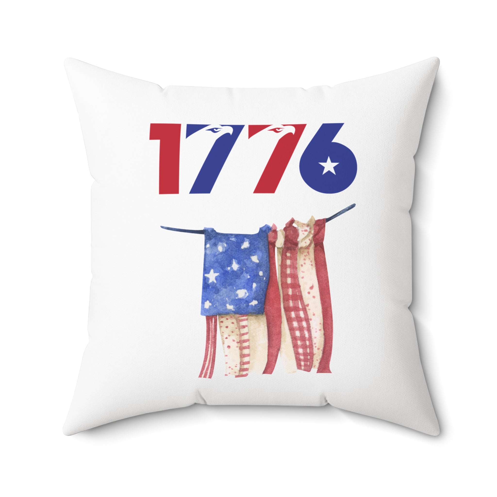 USA Flag Pillow - Patriotic Decorative Throw Pillow for 4th of July