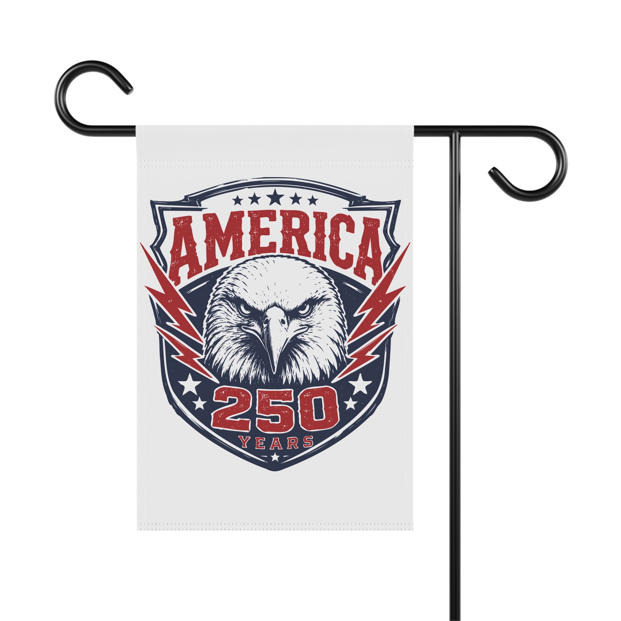America 250 Eagle Garden Flag - Patriotic 250 Years Outdoor House Banner