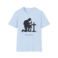 Remember Soldier Kneeling Cross T-Shirt — Military Memorial Tee