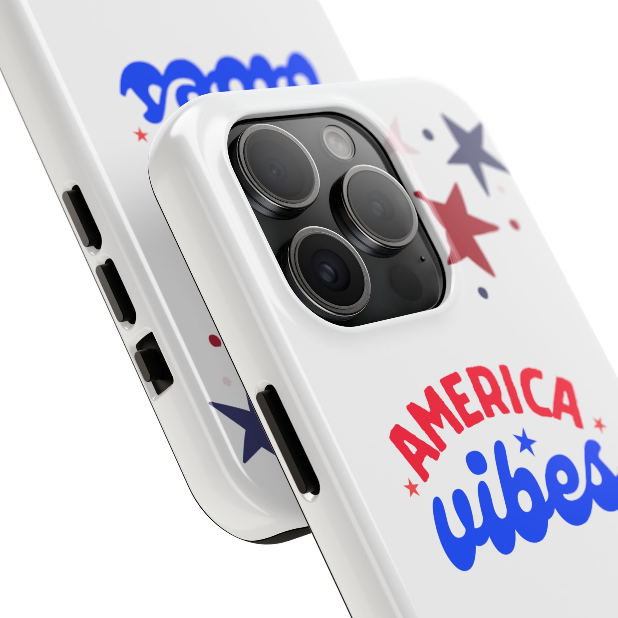 America Vibes Tough Phone Case — Patriotic Red White Blue Stars iPhone Case