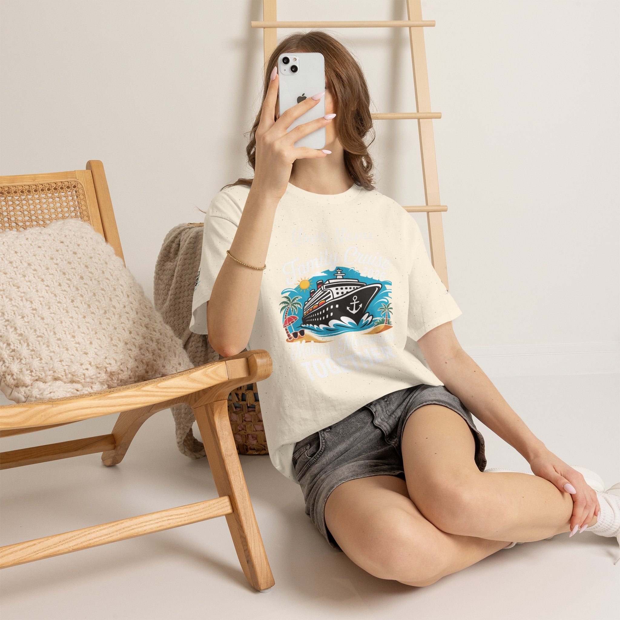 Family Cruise T‑Shirt — Customizable 'Making Memories Together' Cruise Vacation Tee