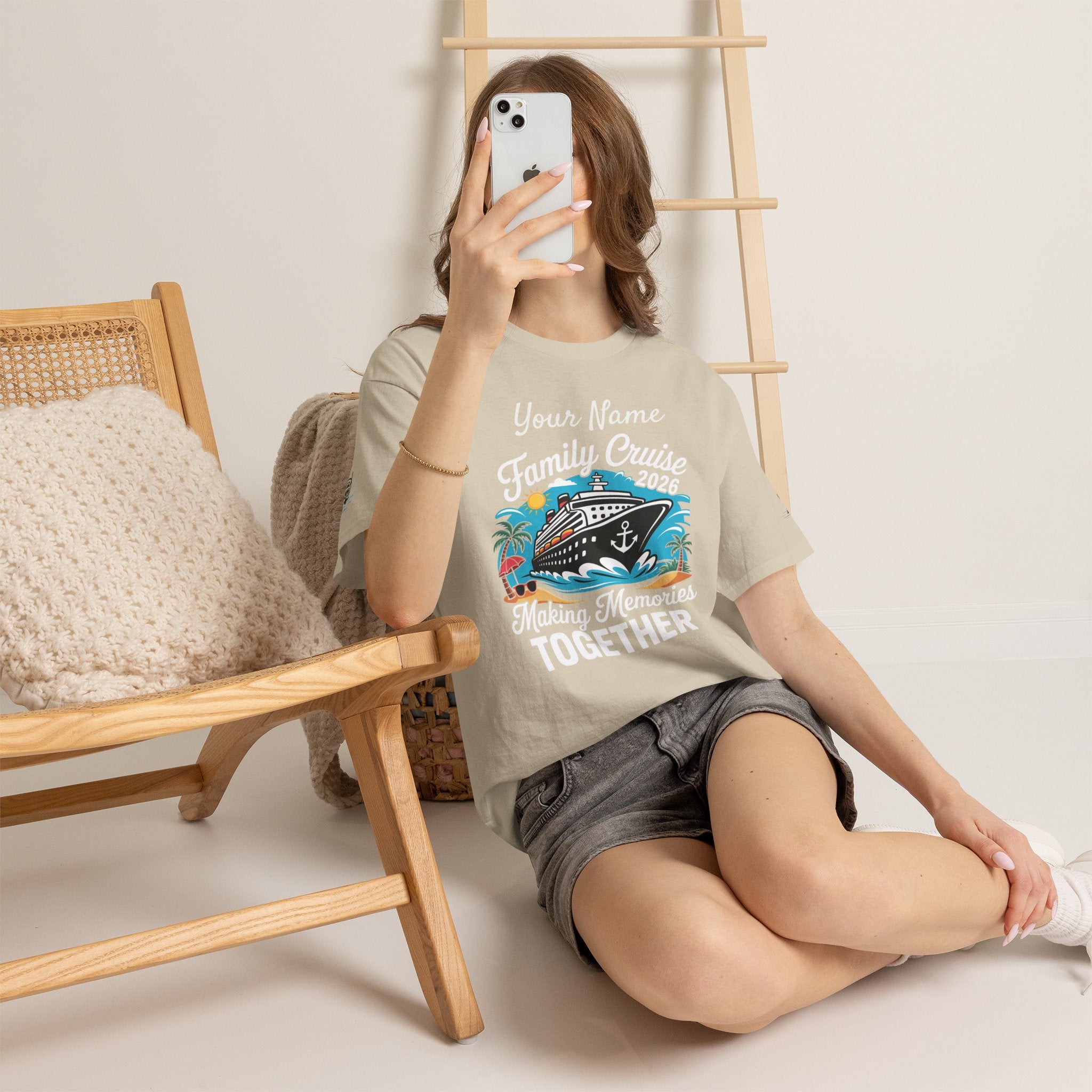 Family Cruise T‑Shirt — Customizable 'Making Memories Together' Cruise Vacation Tee