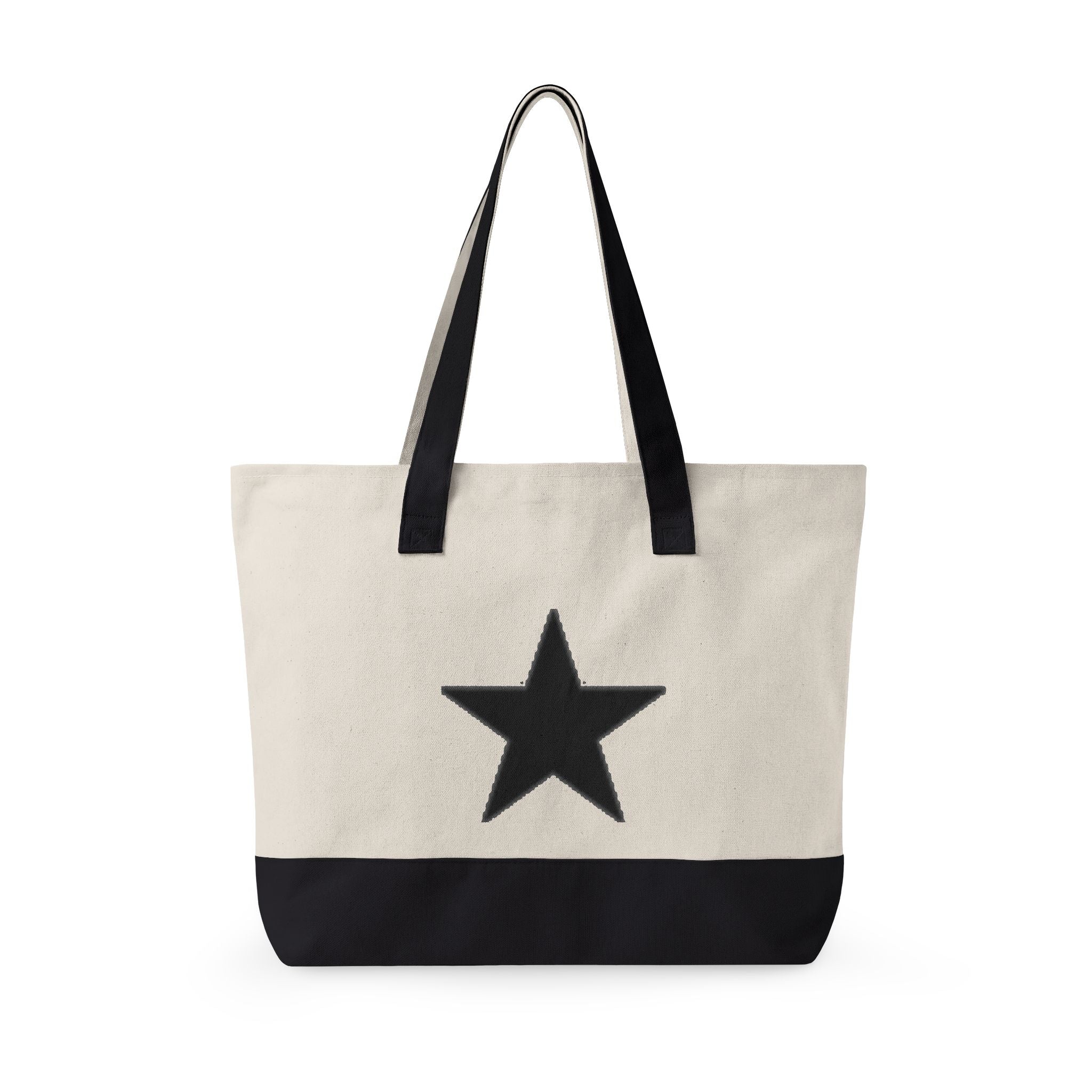 'Mom' Quilted Zippered Canvas Tote Bag – Durable Mom Bag for Mother's Day