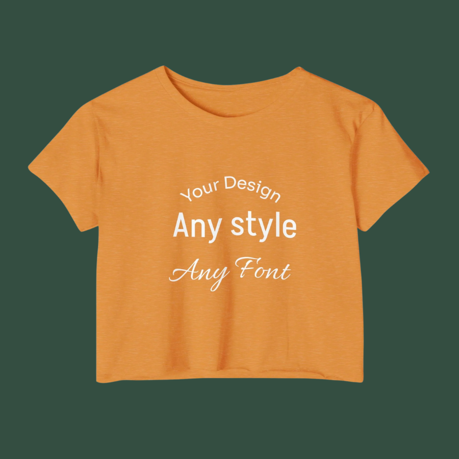 Women's Festival Crop Top — Customizable Graphic Crop Tee