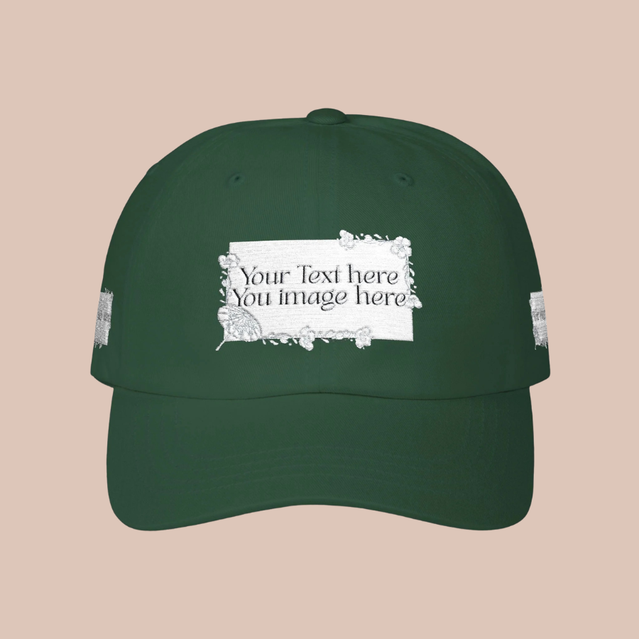 Minimal 'Print it your way' Embroidered Hat