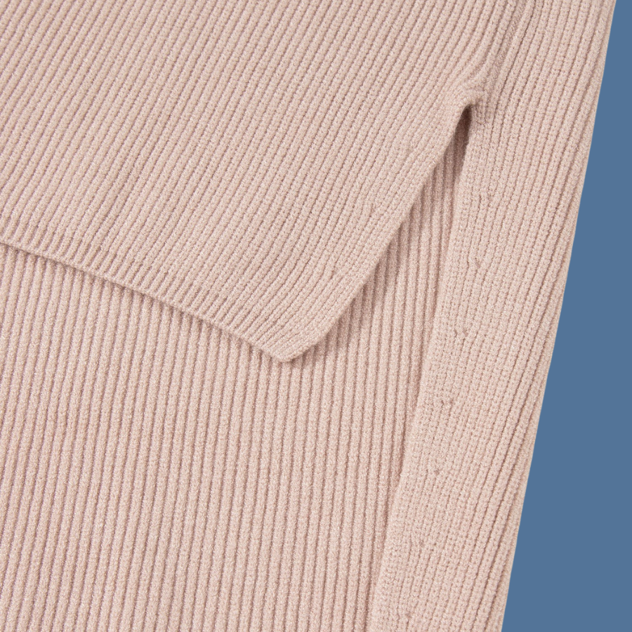 The Chalet Sleeveless High Neck Knit Wool Sweater for Women