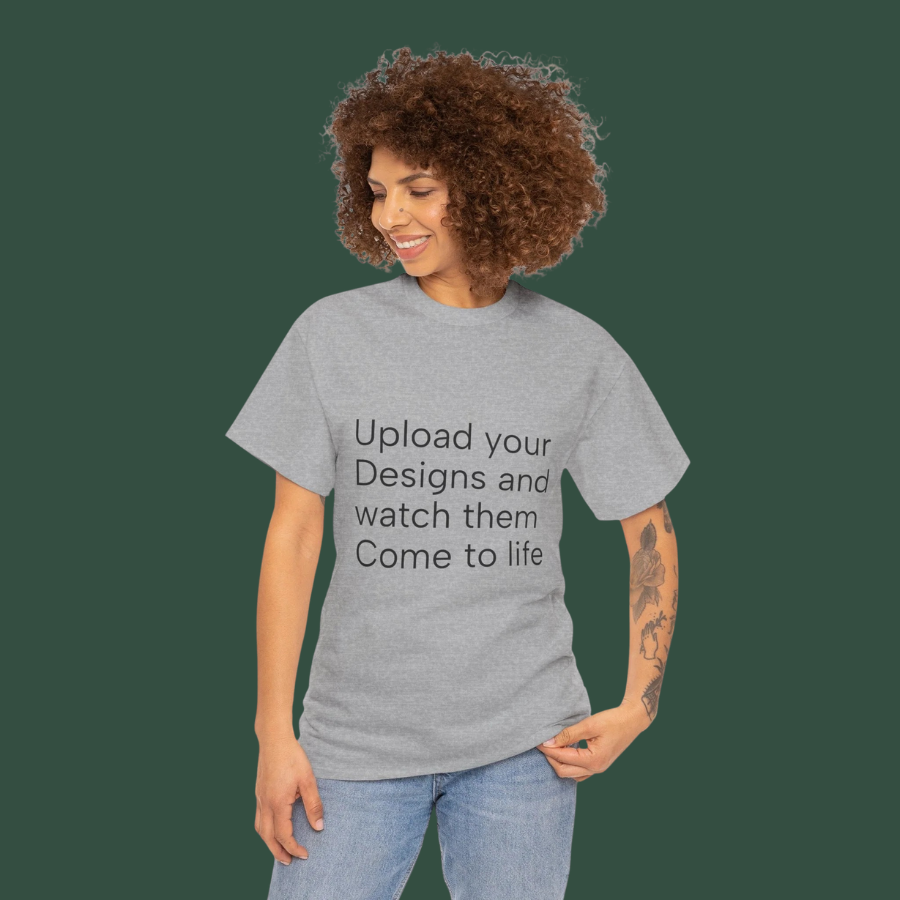 Customizable T‑Shirt – "Upload Your Designs and Watch Them Come to Life"
