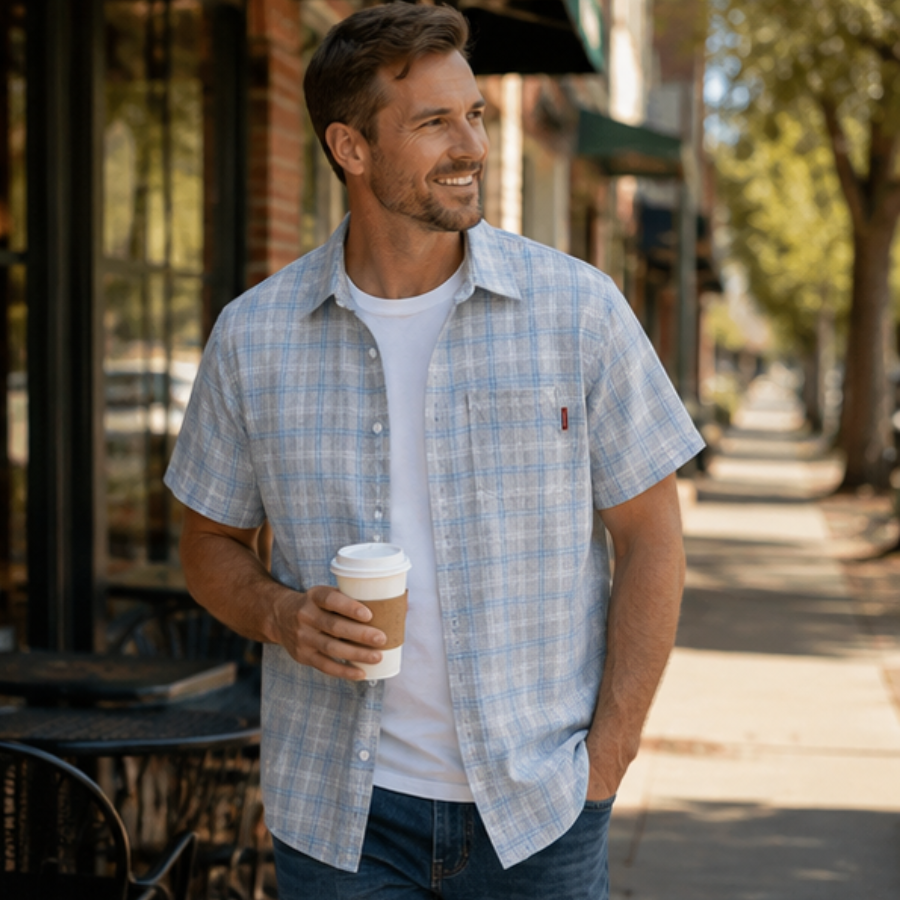 The Timber Wolf Plaid Button Down Shirt