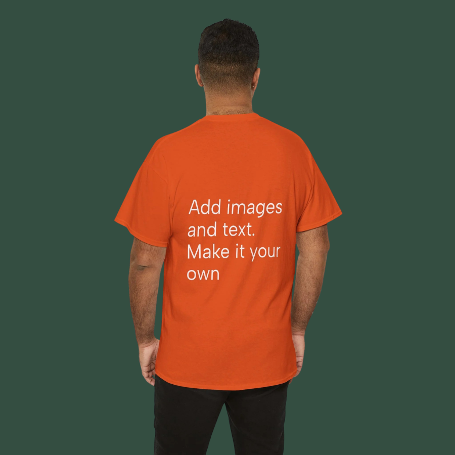 Customizable T‑Shirt – "Upload Your Designs and Watch Them Come to Life"