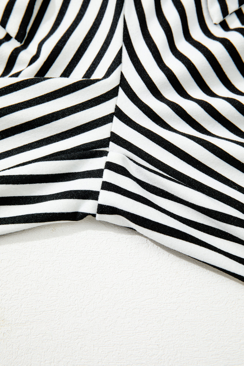 Harbor Stripe ~ Tied High Waist Straight Leg Pants