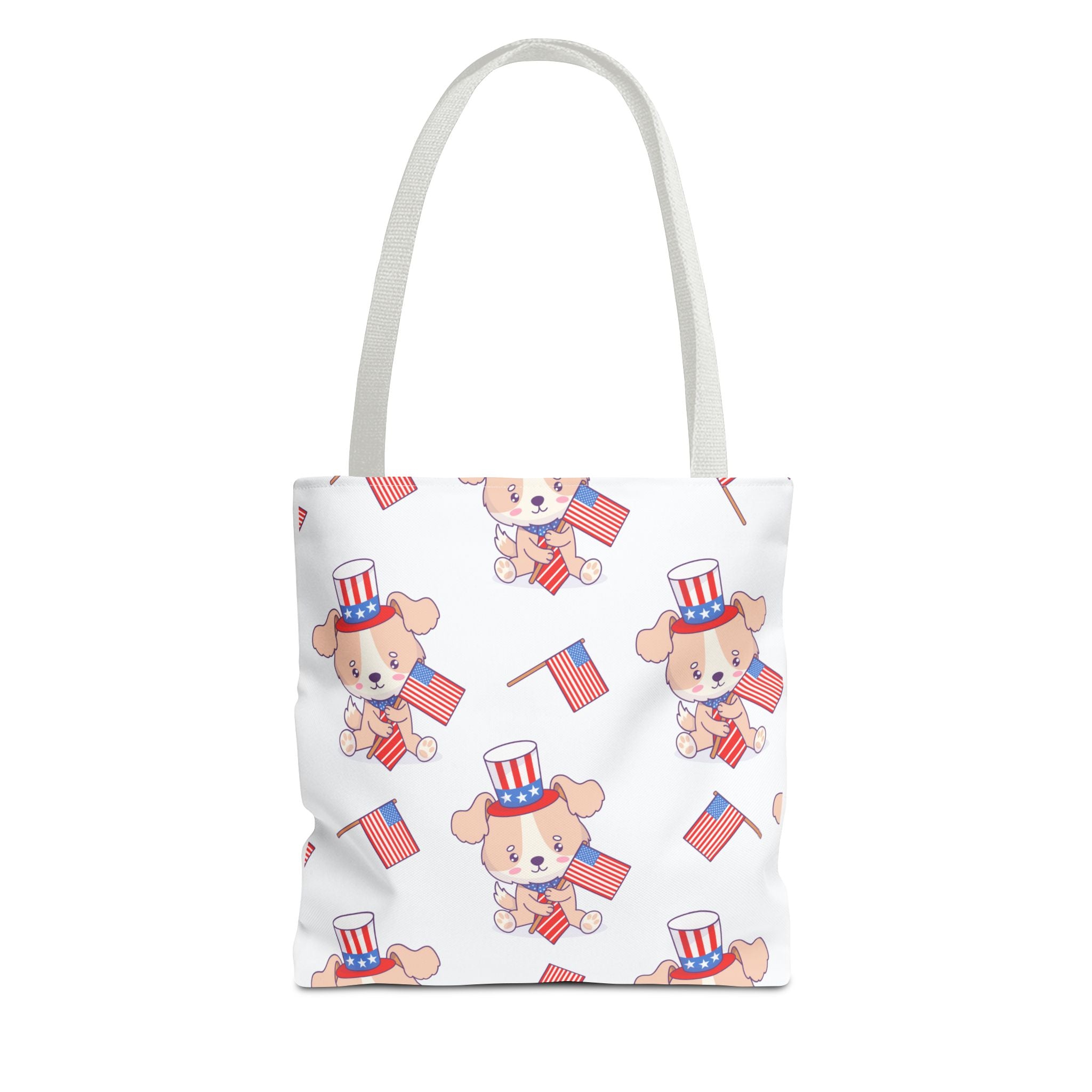 Patriotic Tote Bag - American Flag Eagle Design | Proud Made in America Tote