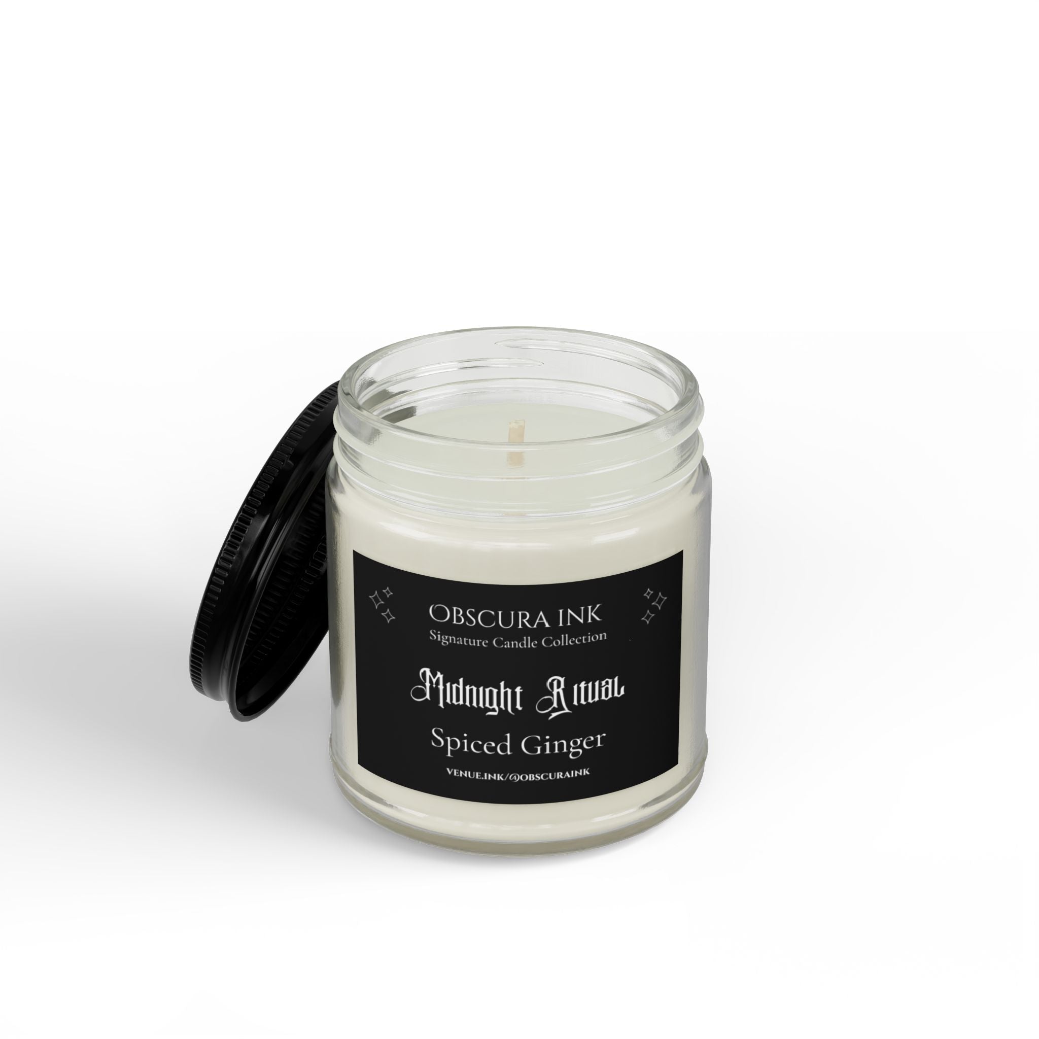 Midnight Ritual — Obscura Ink Candle — Spiced Ginger