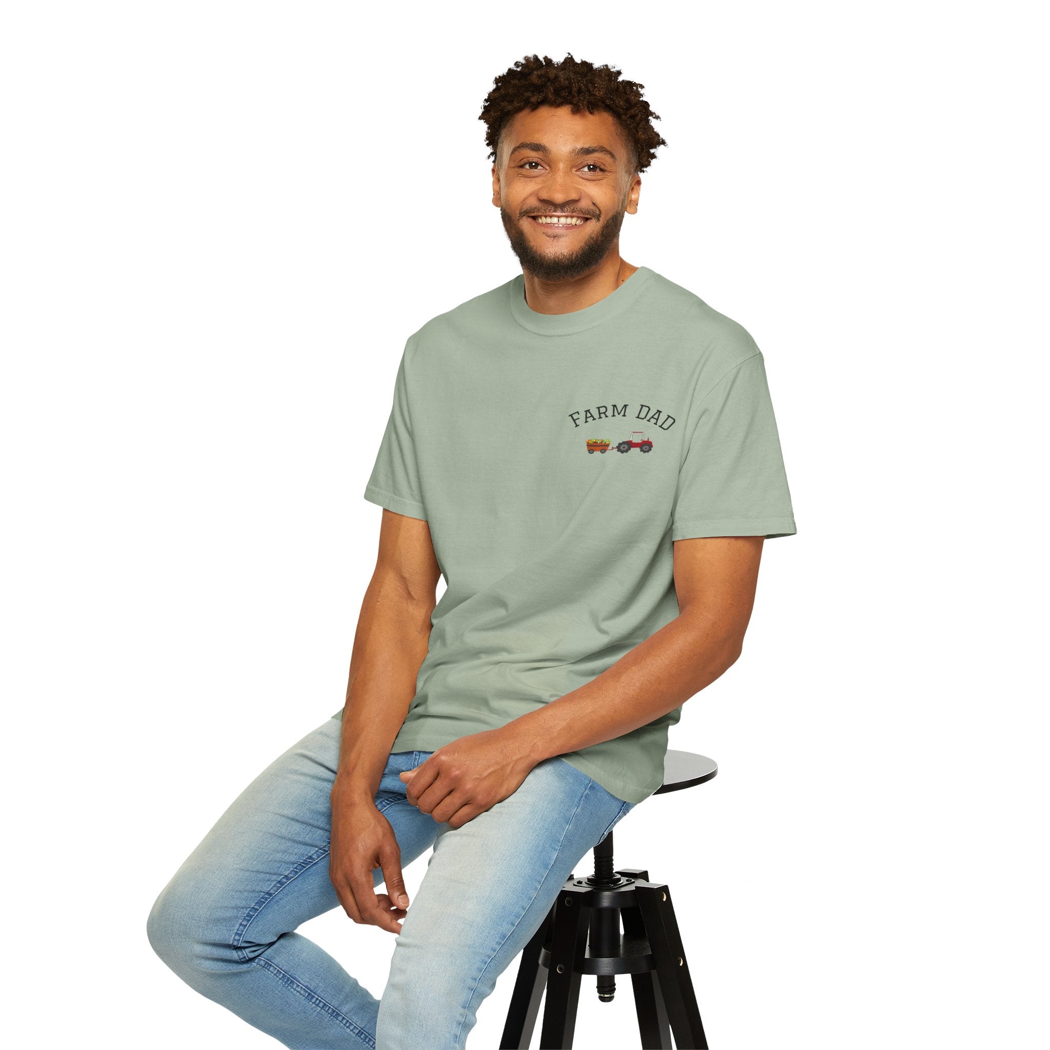Farmer Dad T-Shirt — Rustic Farm Animals Graphic Tee