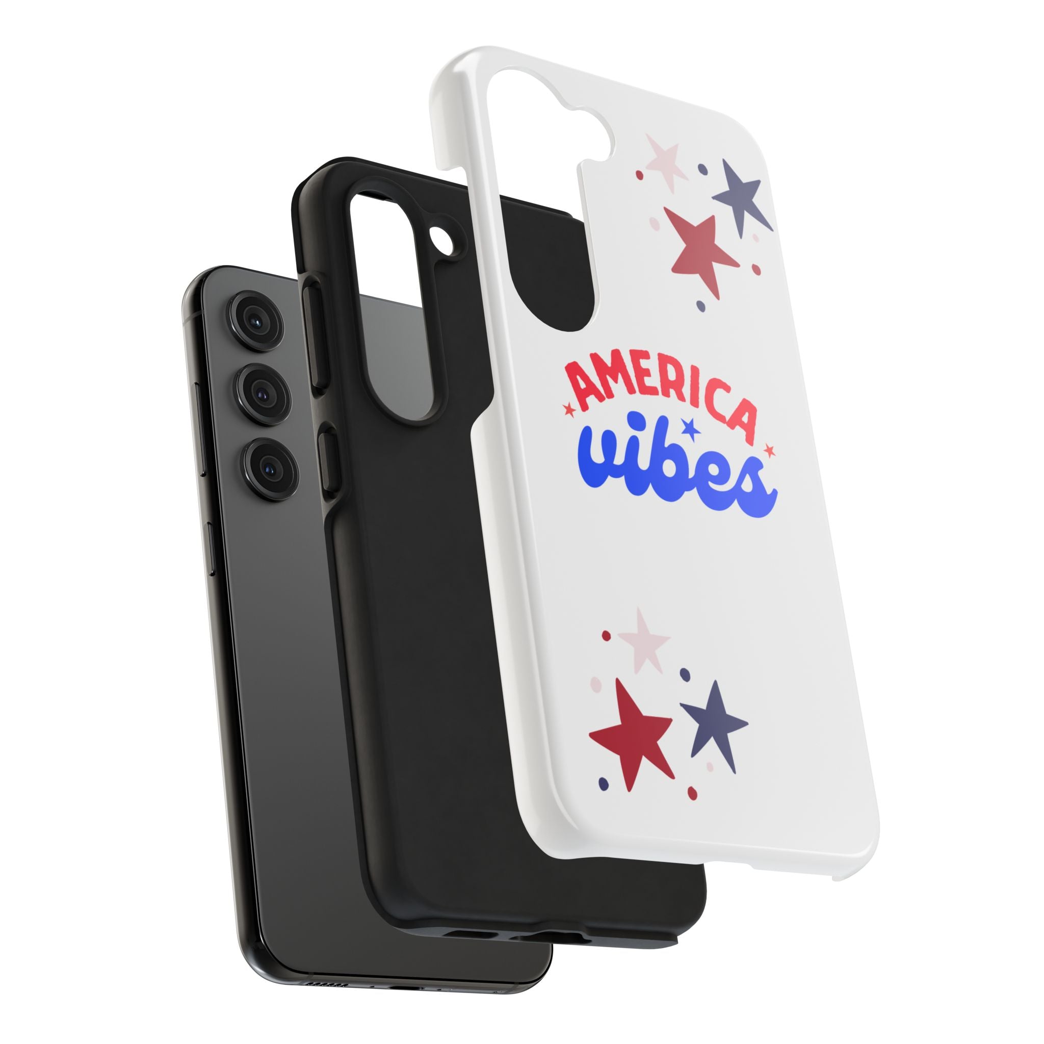 America Vibes Tough Phone Case — Patriotic Red White Blue Stars iPhone Case