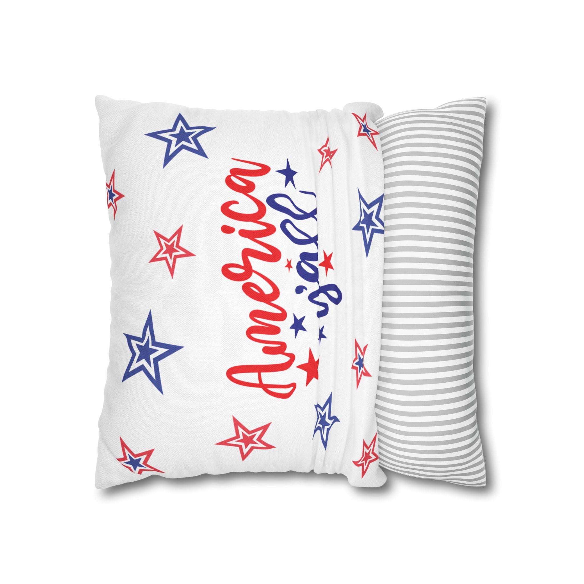 Spun Polyester Square Pillowcase