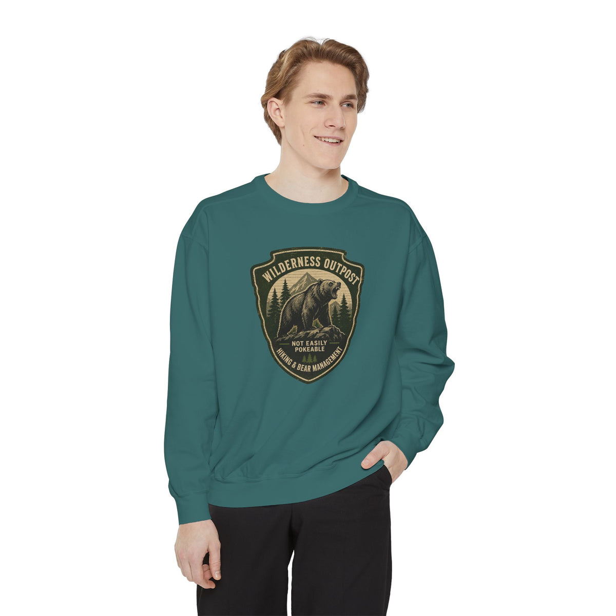 Wilderness Outfitters Bear Patch Sweatshirt — Outdoor Camping Crewneck