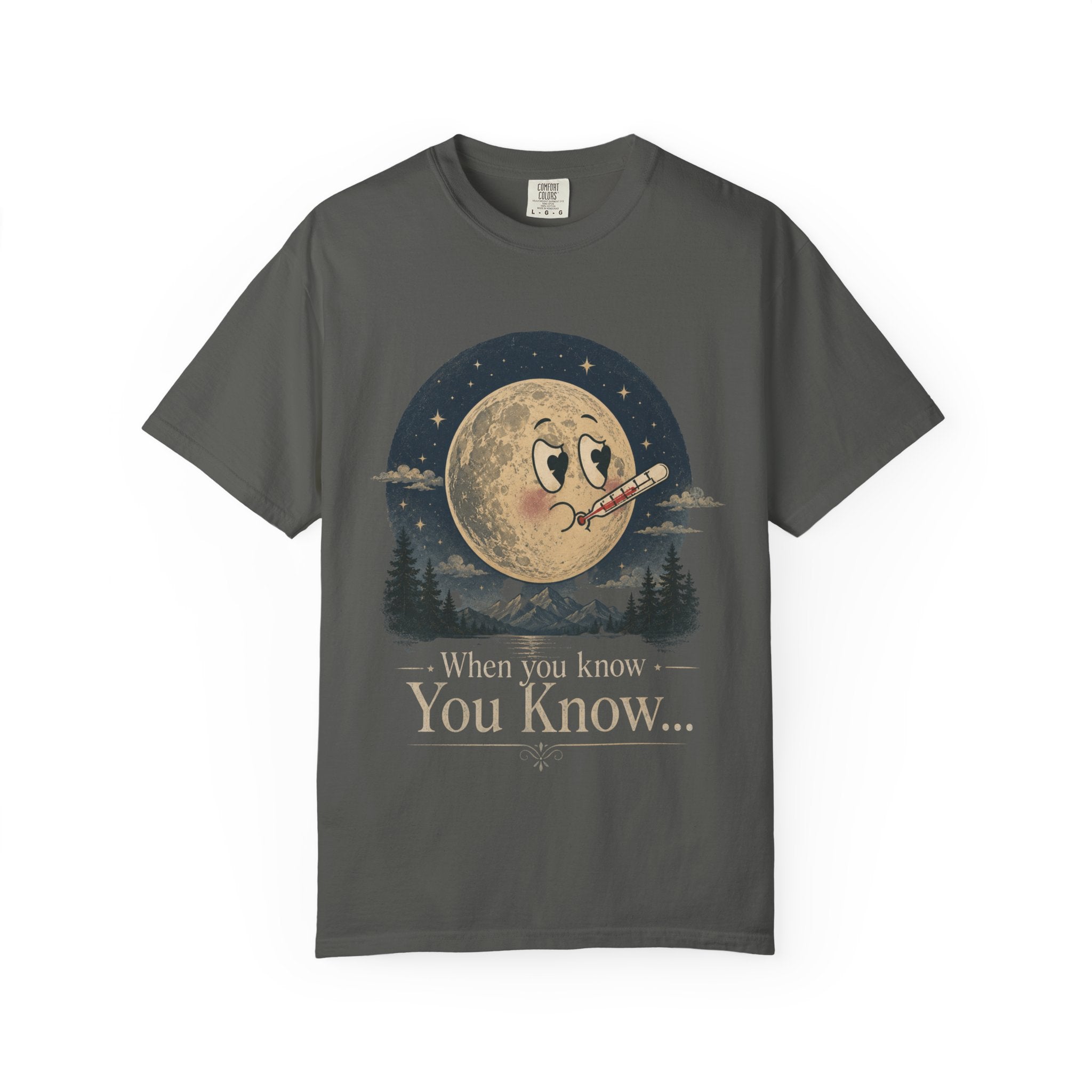Moonlit Retro Tee — 'When You Know... You Know' Graphic T-Shirt