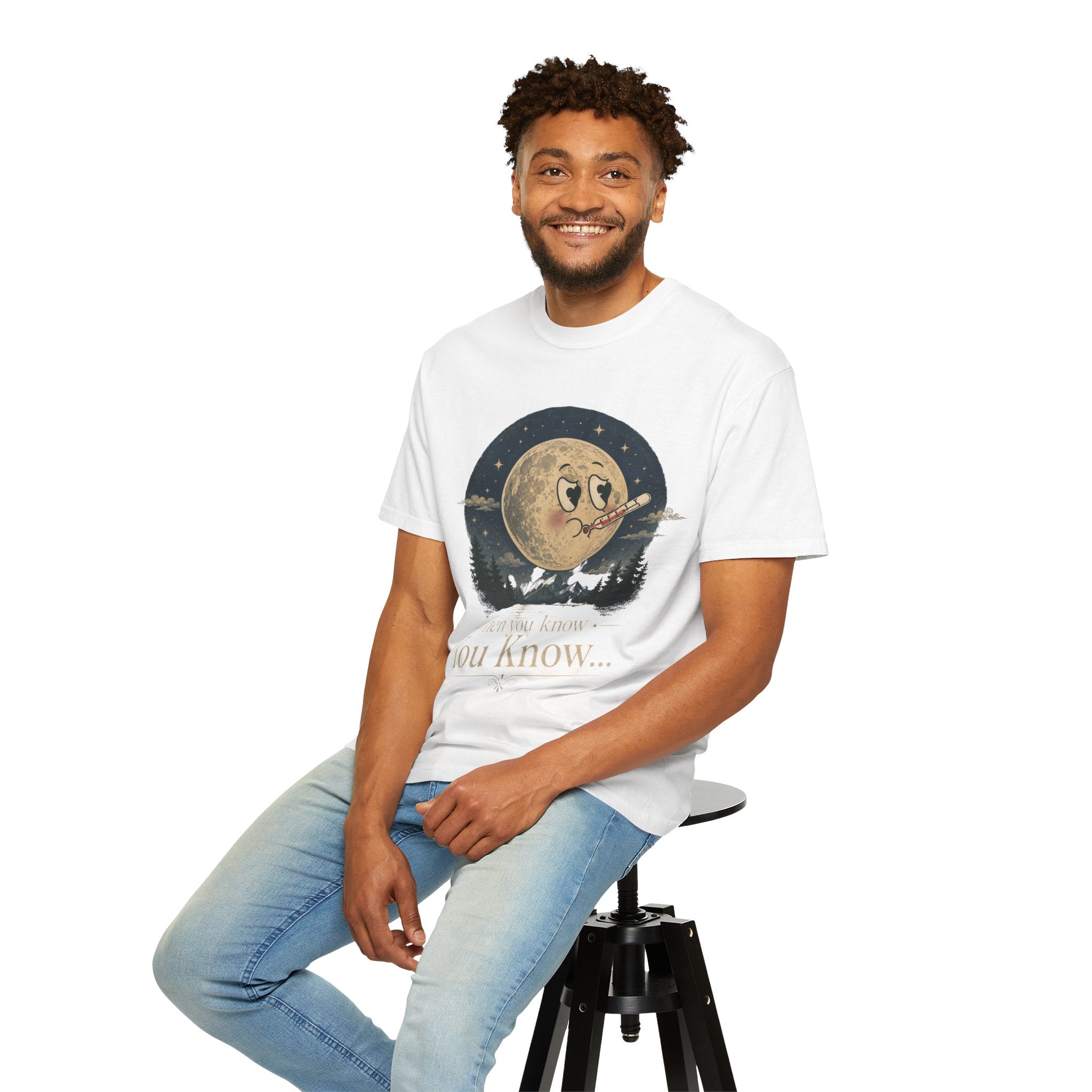 Moonlit Retro Tee — 'When You Know... You Know' Graphic T-Shirt