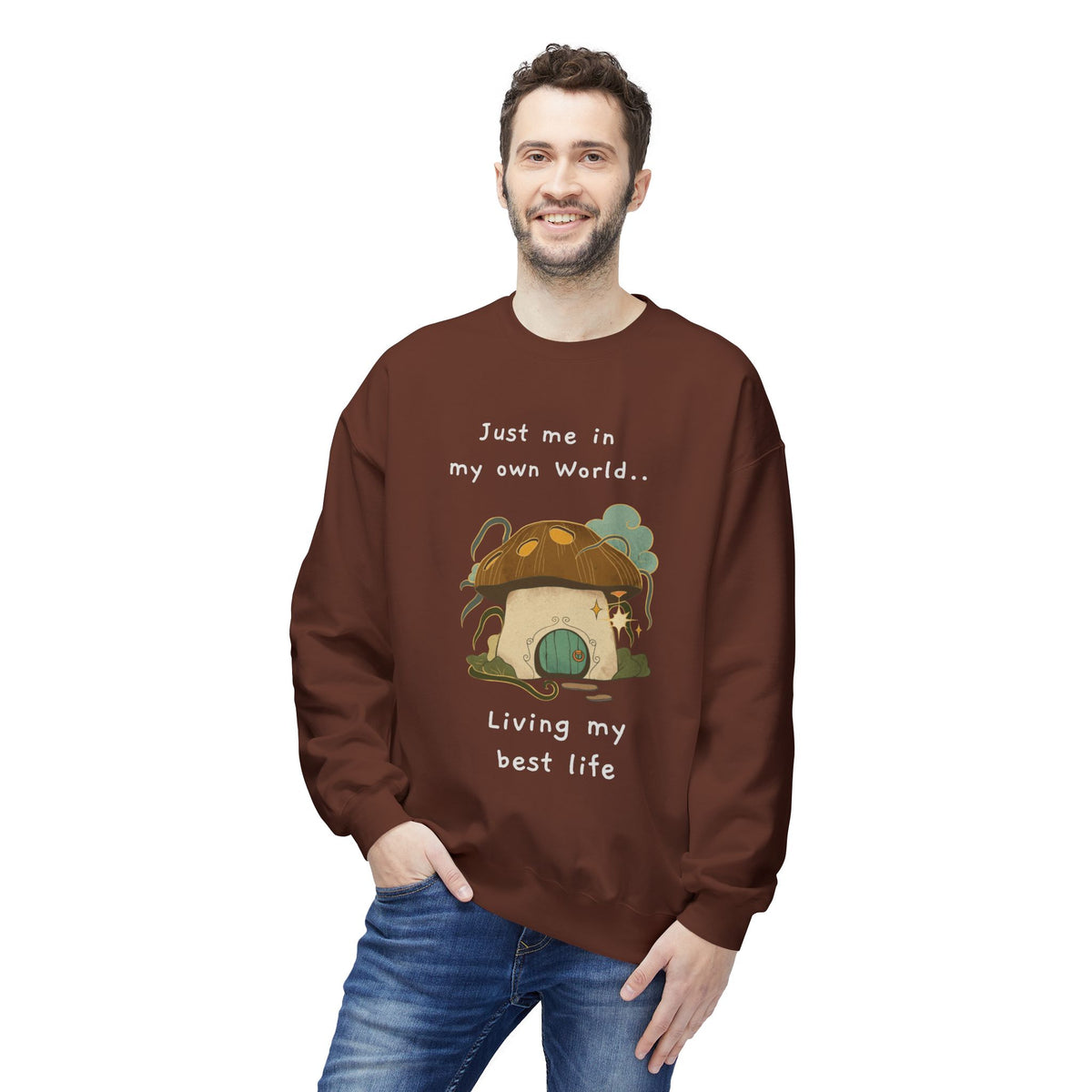 Cozy Mushroom House Sweatshirt — Crewneck
