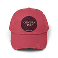Moon Logo — Obscura Ink Distressed Baseball Cap