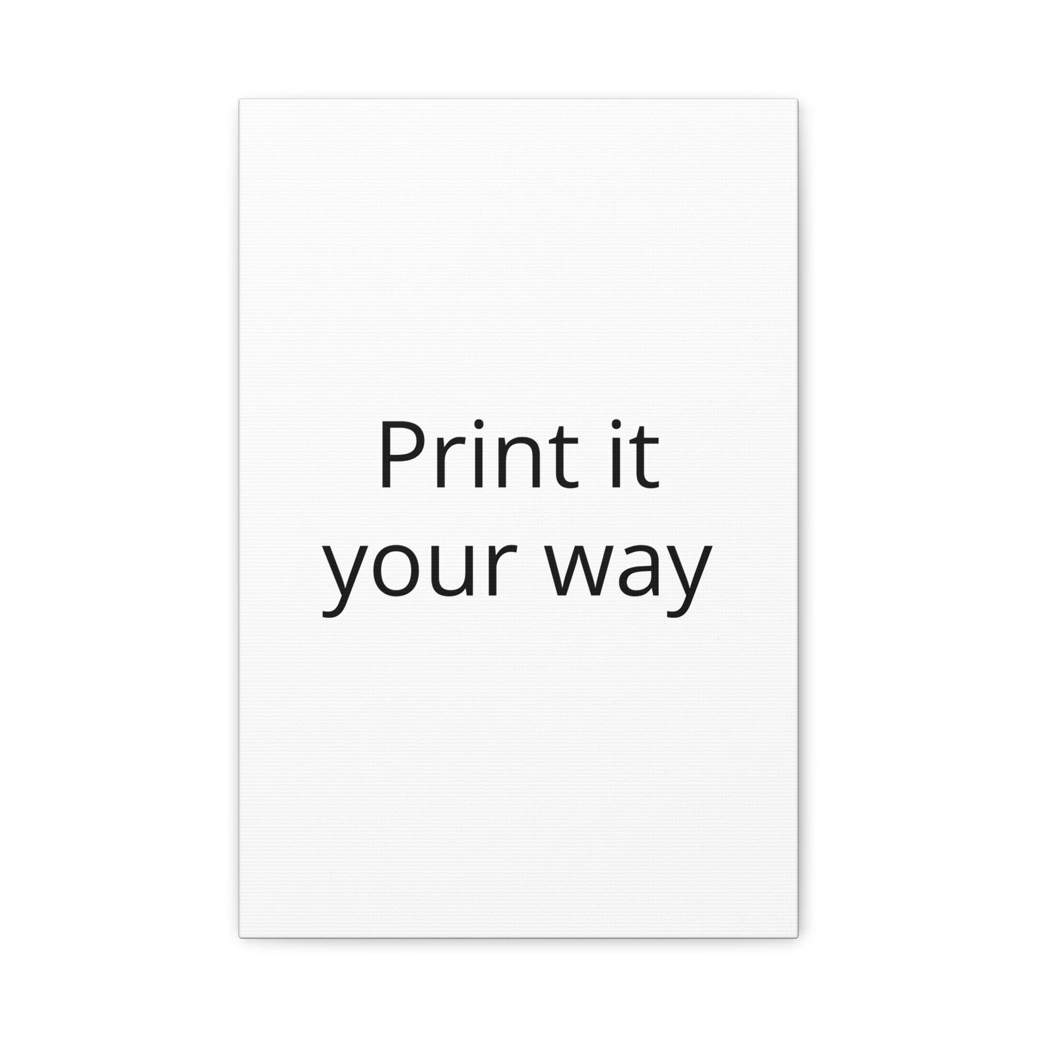 Matte Canvas, Stretched, 1.25"