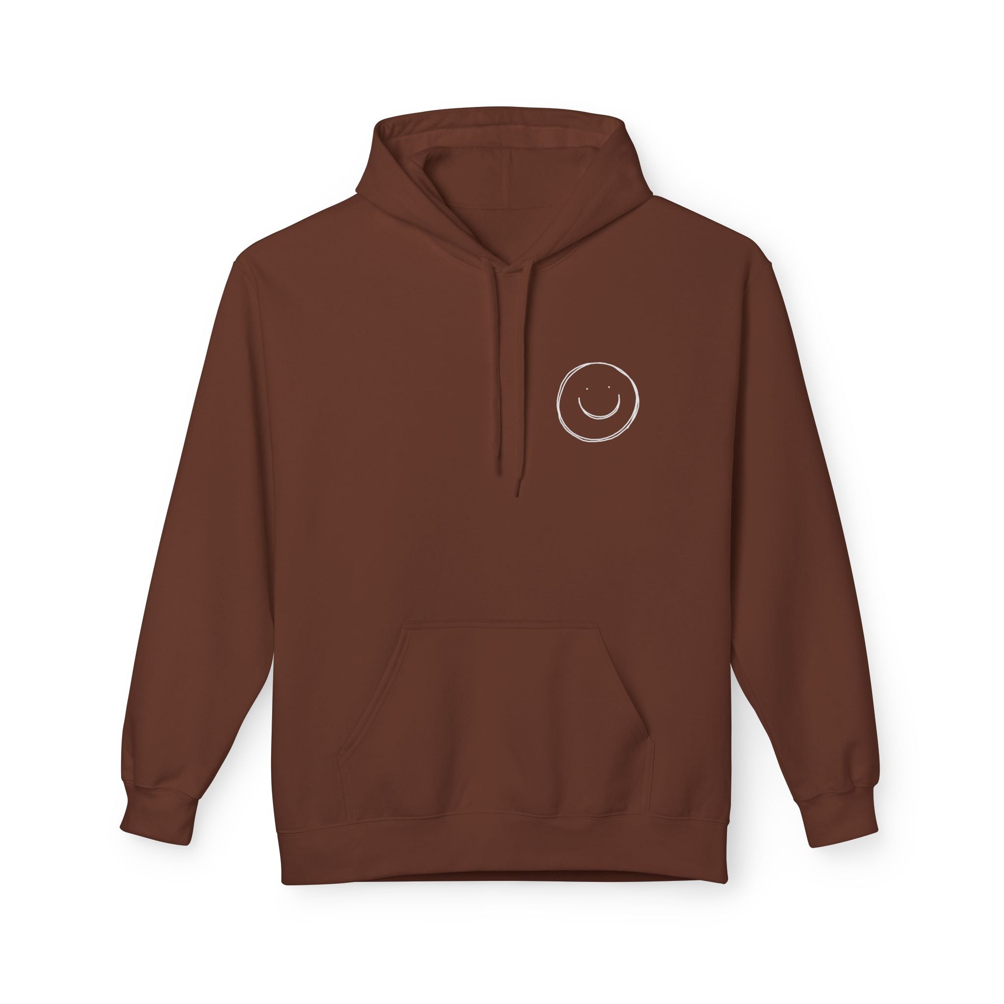 Minimalist Smiley Face  Hoodie — Small Chest Graphic